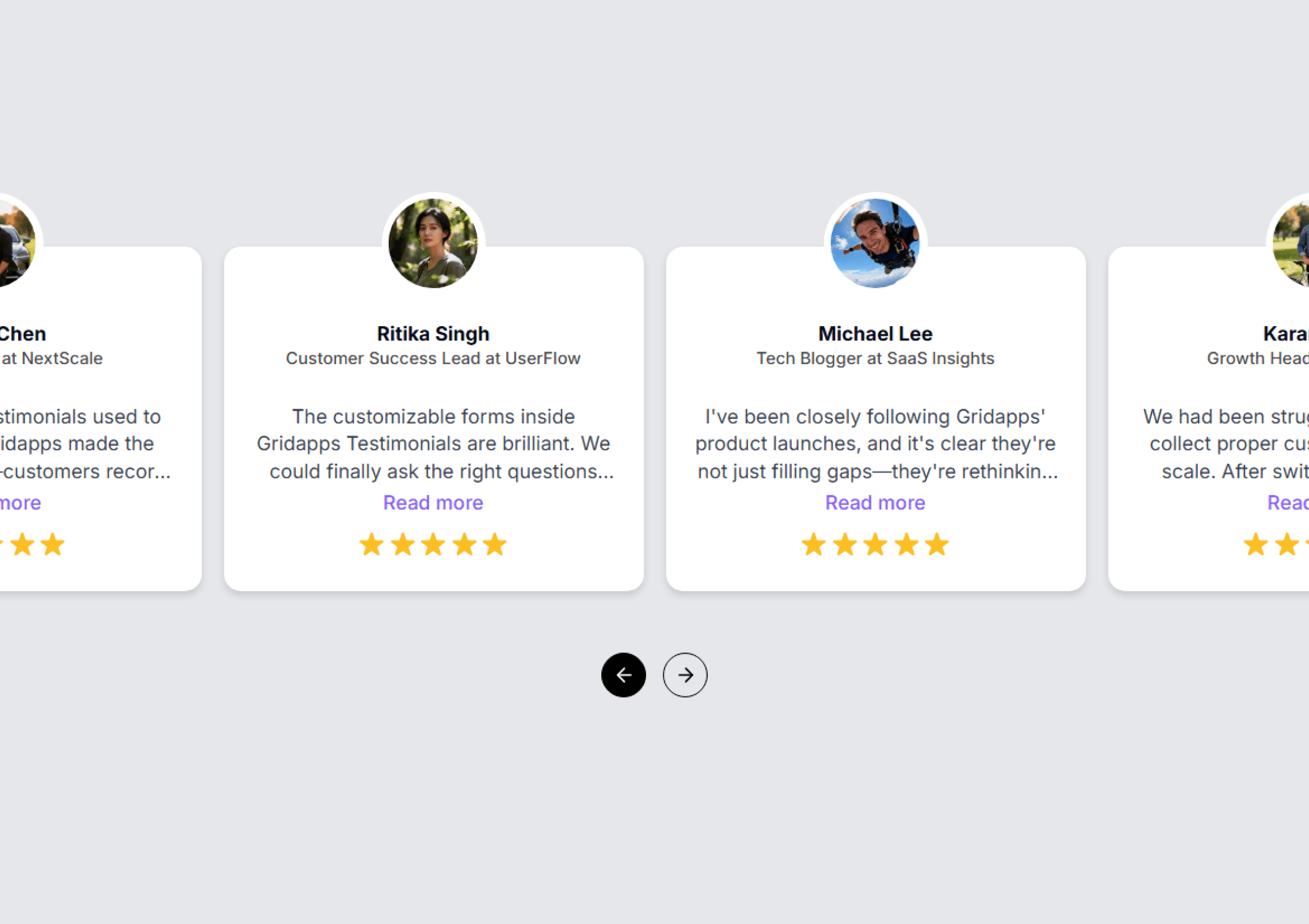 Community grid | Gridapps Testimonials 