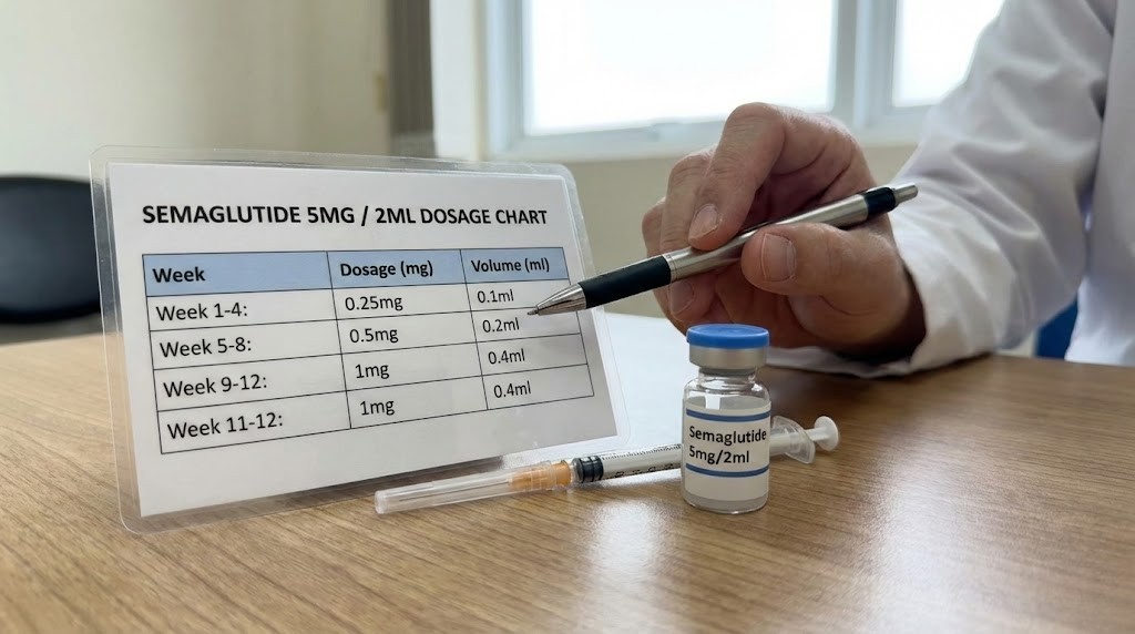 Semaglutide 5mg 2ml dosage chart