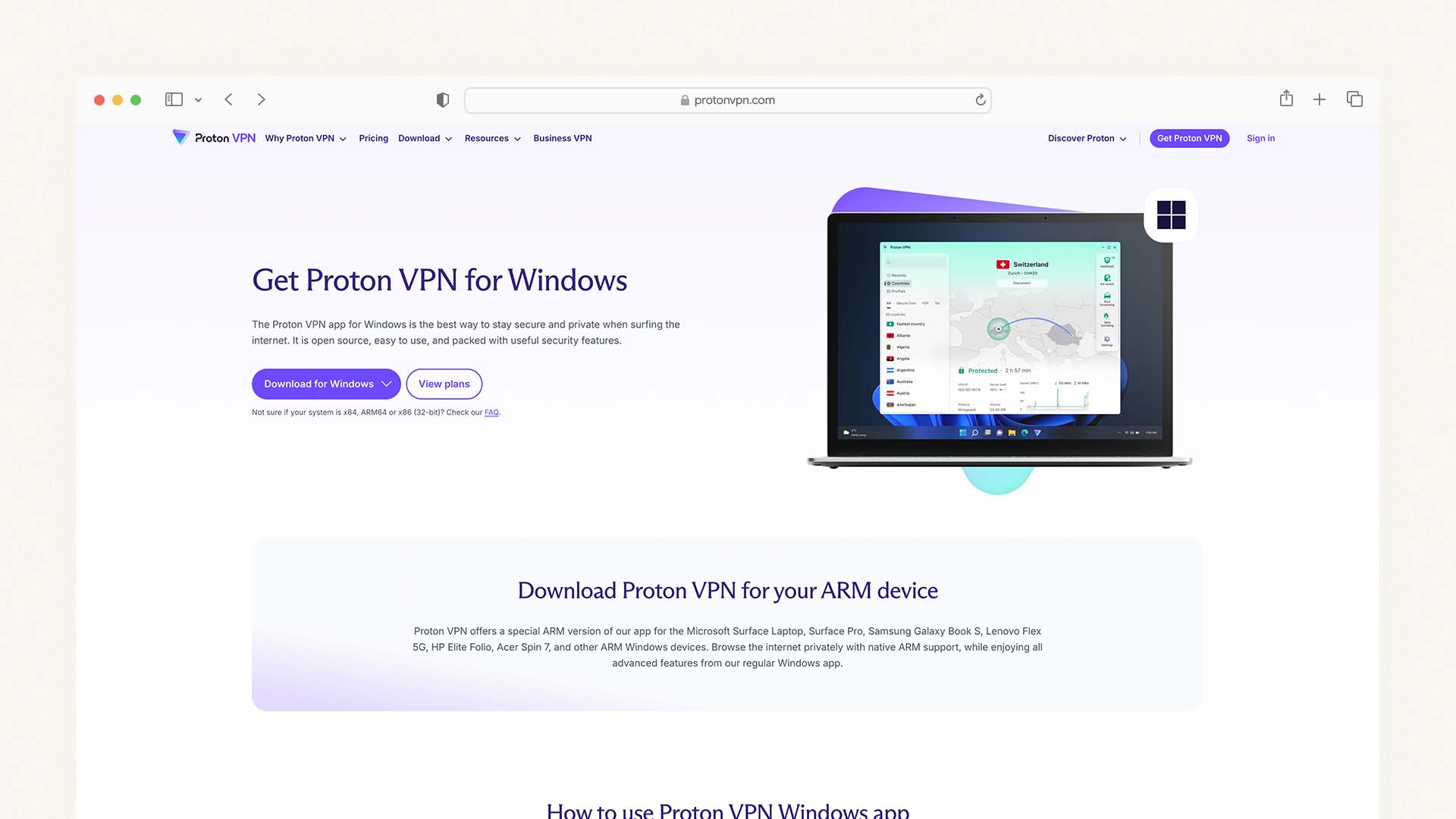 Proton VPN — Best for Privacy-Focused Businesses