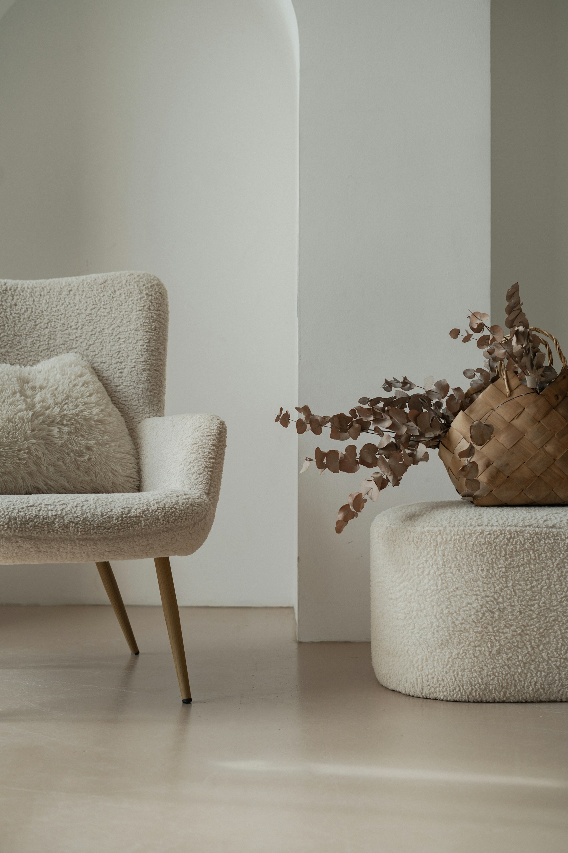 a minimalist sofa with another view