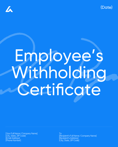 Employee’s Withholding Certificate