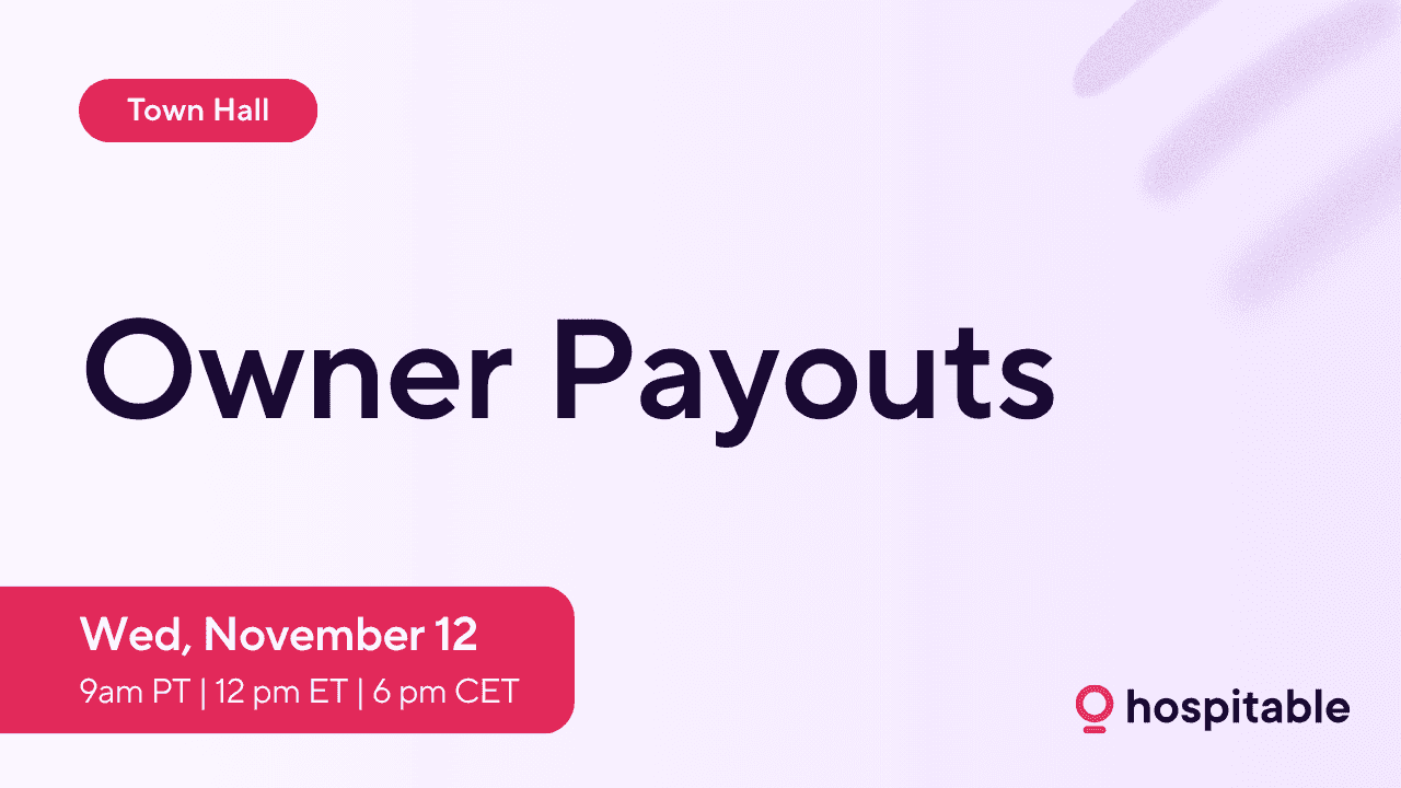 owner payouts town hall