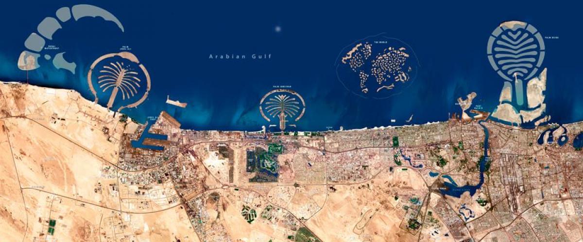 Dubai Arial Map