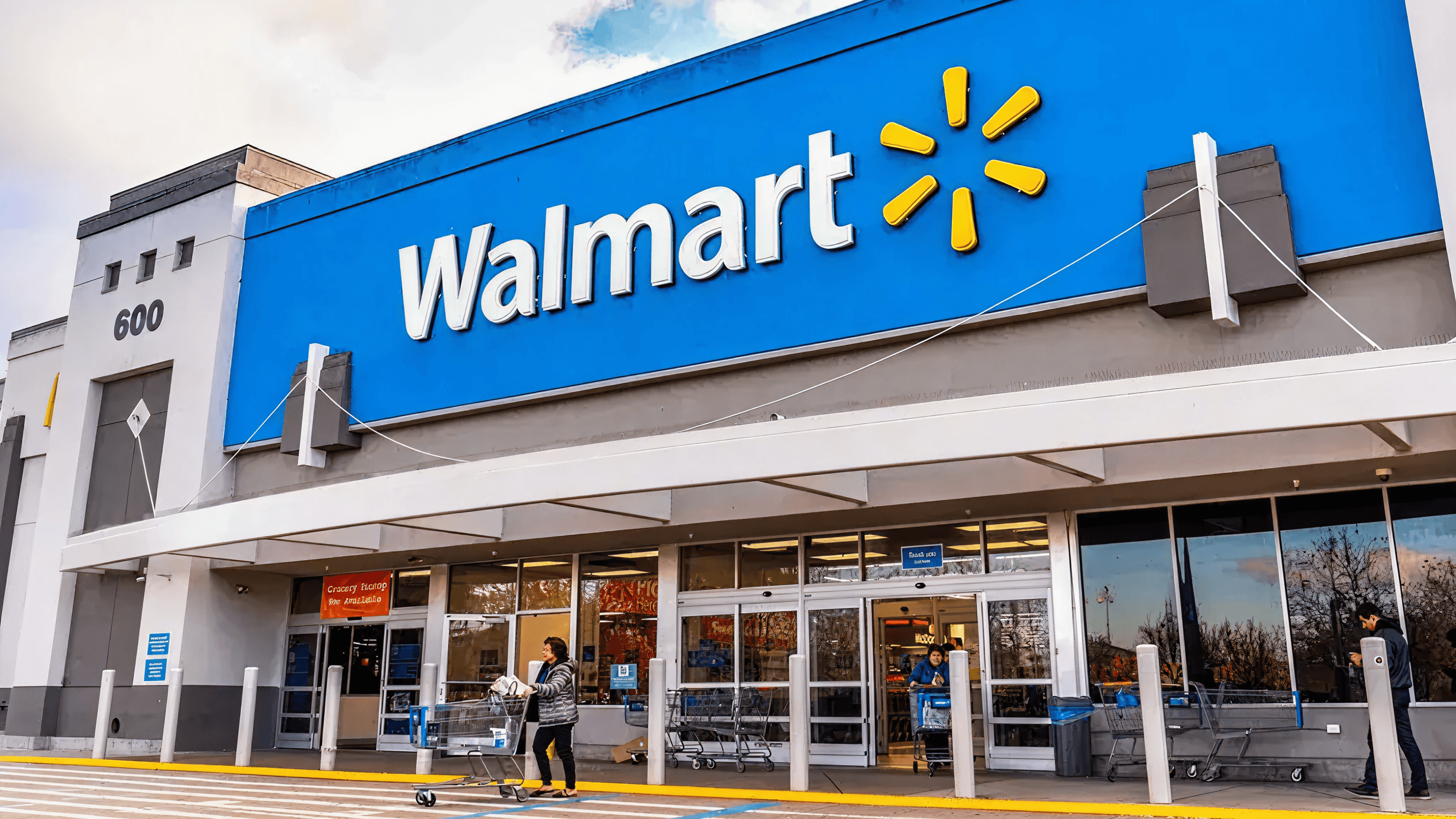 Store front of Walmart
