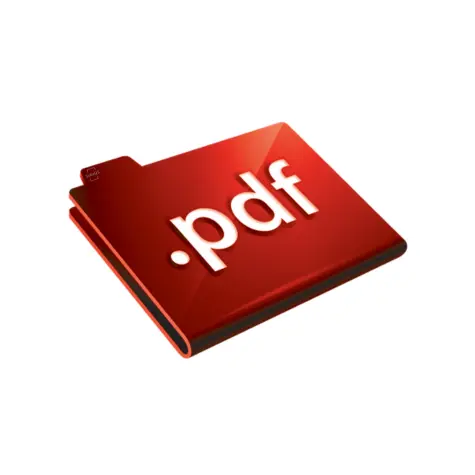 Computer generated file showing Red PDF Folder Icon by SubsQS