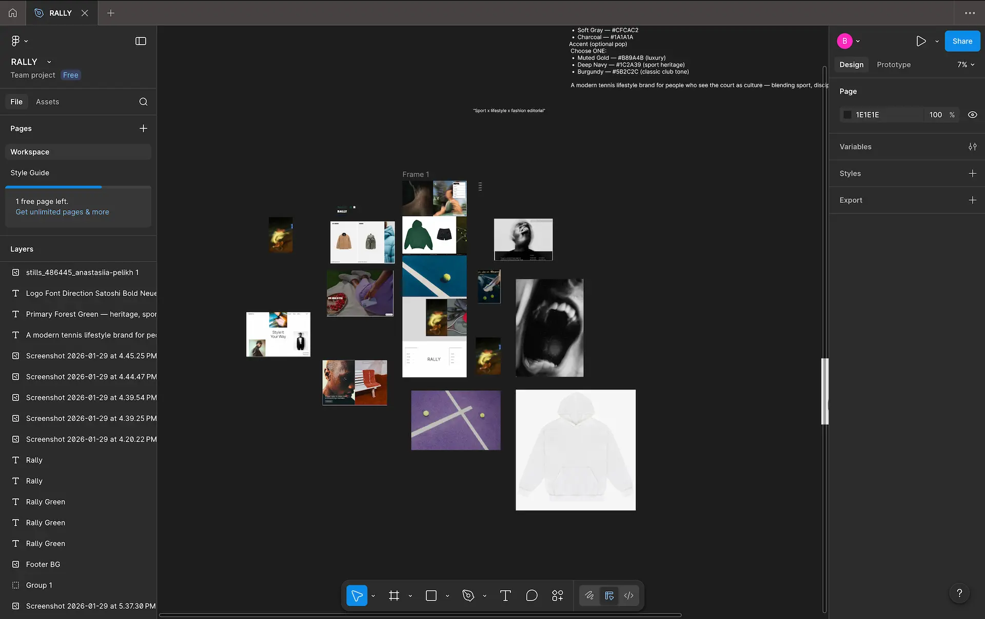 old site hero design
