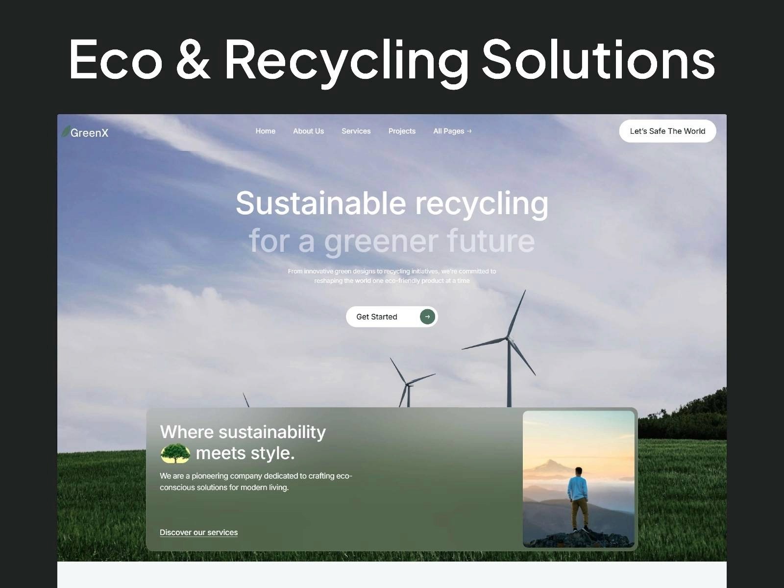 greenx eco and recycling solutions framer template
