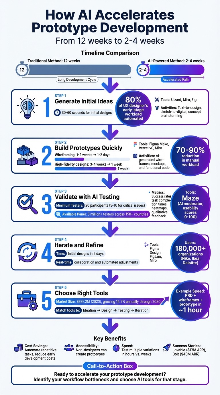 5-Step AI-Powered Prototype Development Process: From Ideation to Market-Ready MVP