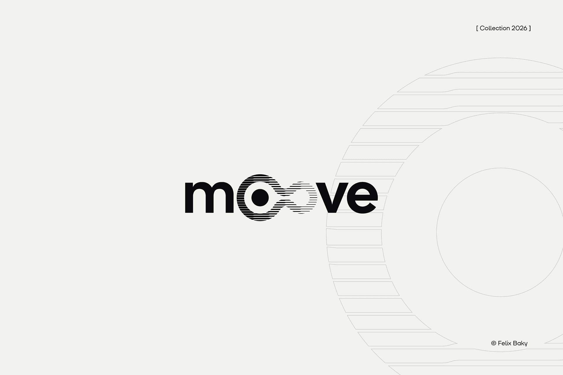 Moove wordmark design with an infinity-shaped double-o motif on a light background.