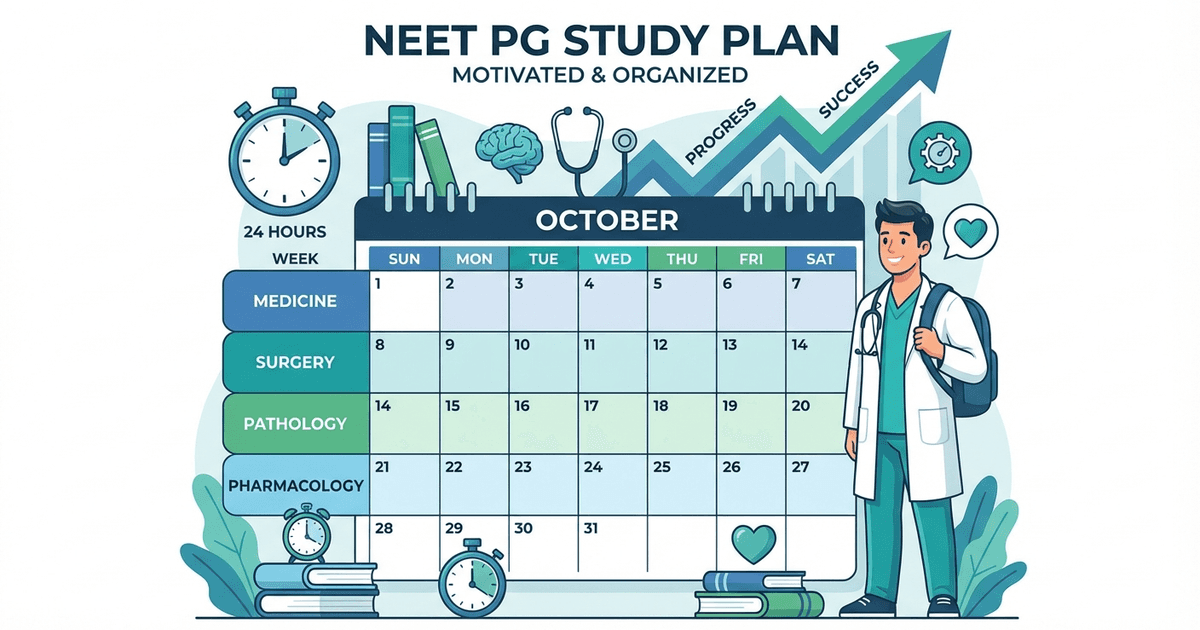 Cover: NEET PG Study Plan 2026: Complete Subject-Wise Schedule, Weekly Targets and Topper Strategy