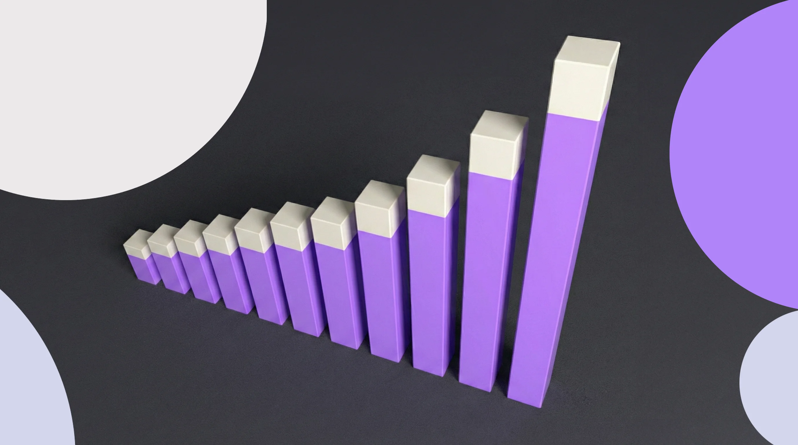 Header with chart going up