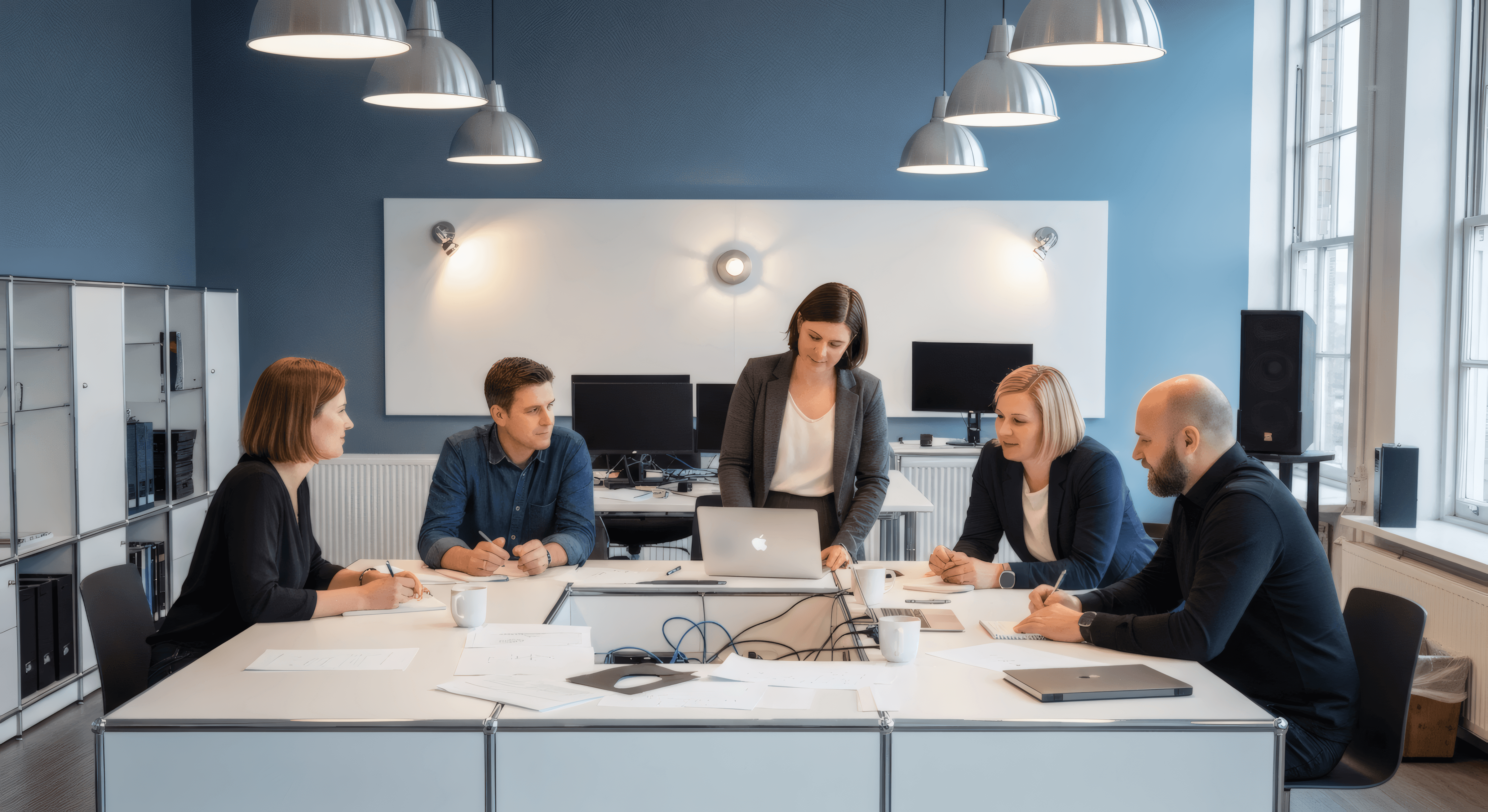 Office Meeting Scene