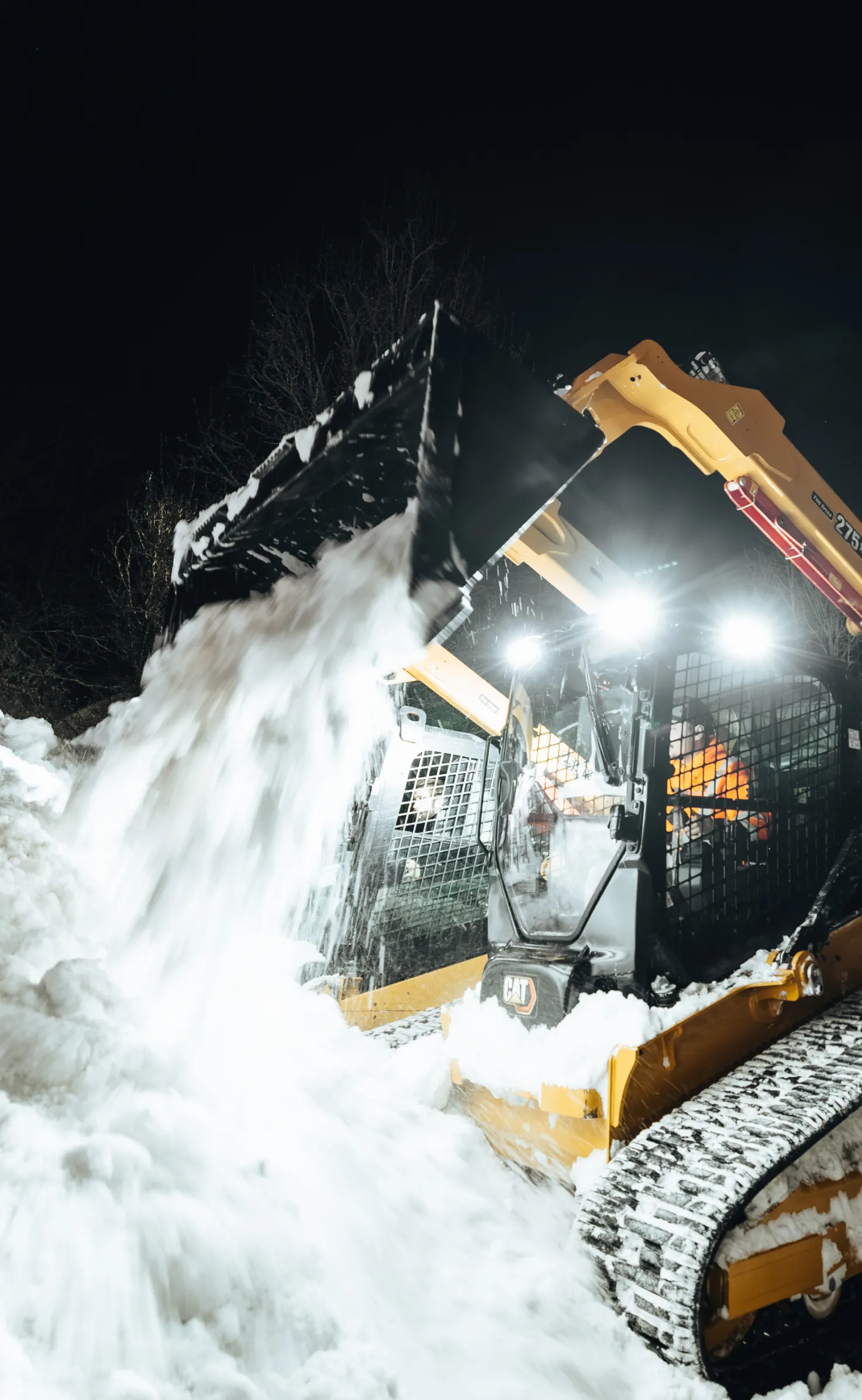 Price Landscape and Construction doing snow removal