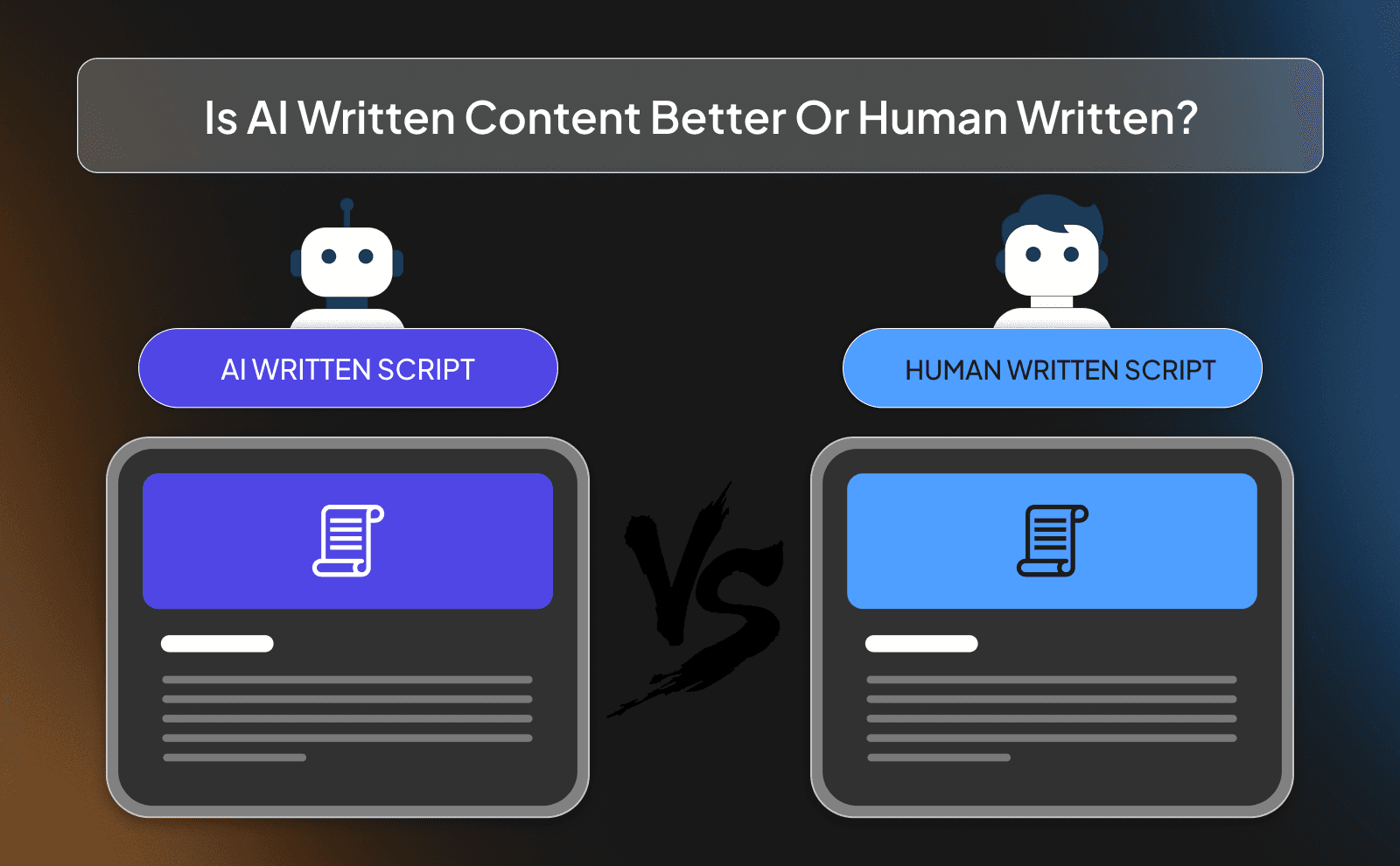 Is AI written content better or human written