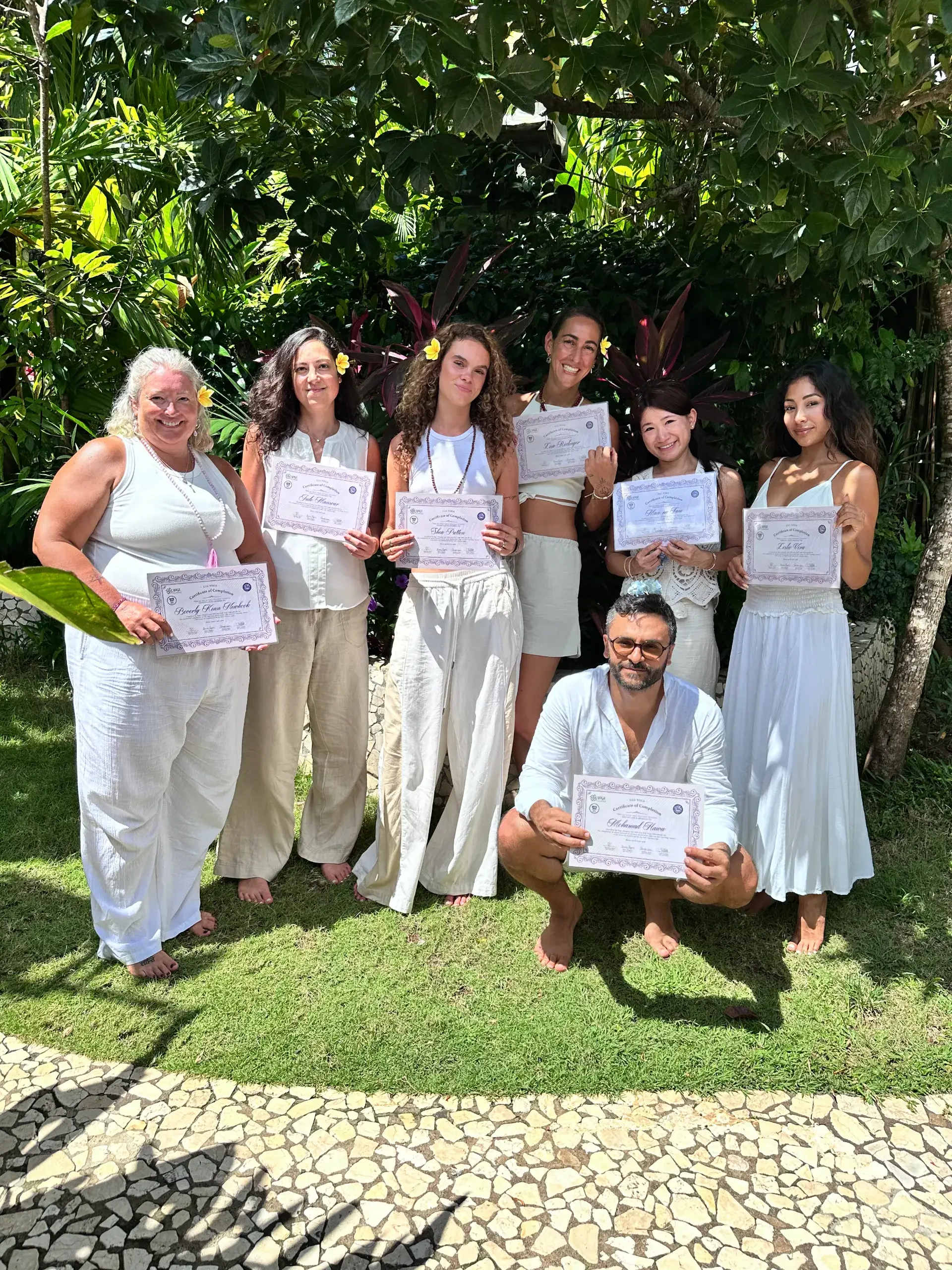 Sample of Yoga Alliance accredited 200 Hour Yoga Teacher Training certificate from Ulu Yoga Bali.