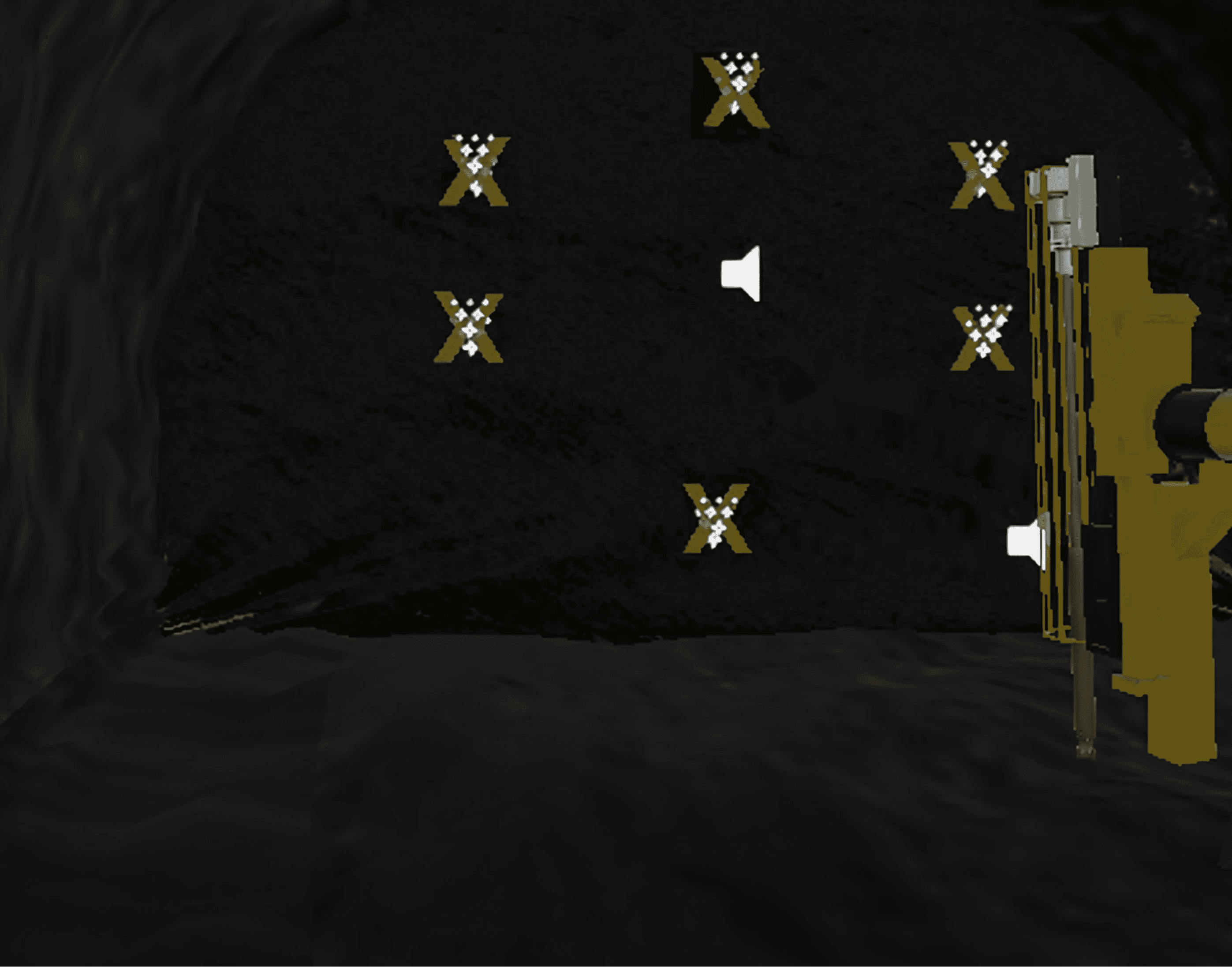 6 Drill Pattern marked with 'X'