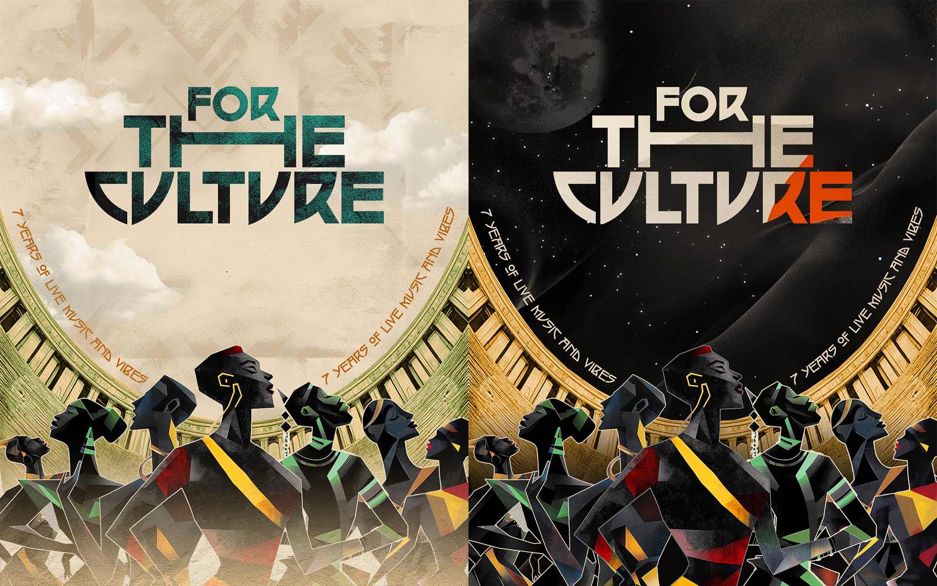 Afrovibes Africa brand asset— logo and illustration system application, MetaCraft. 