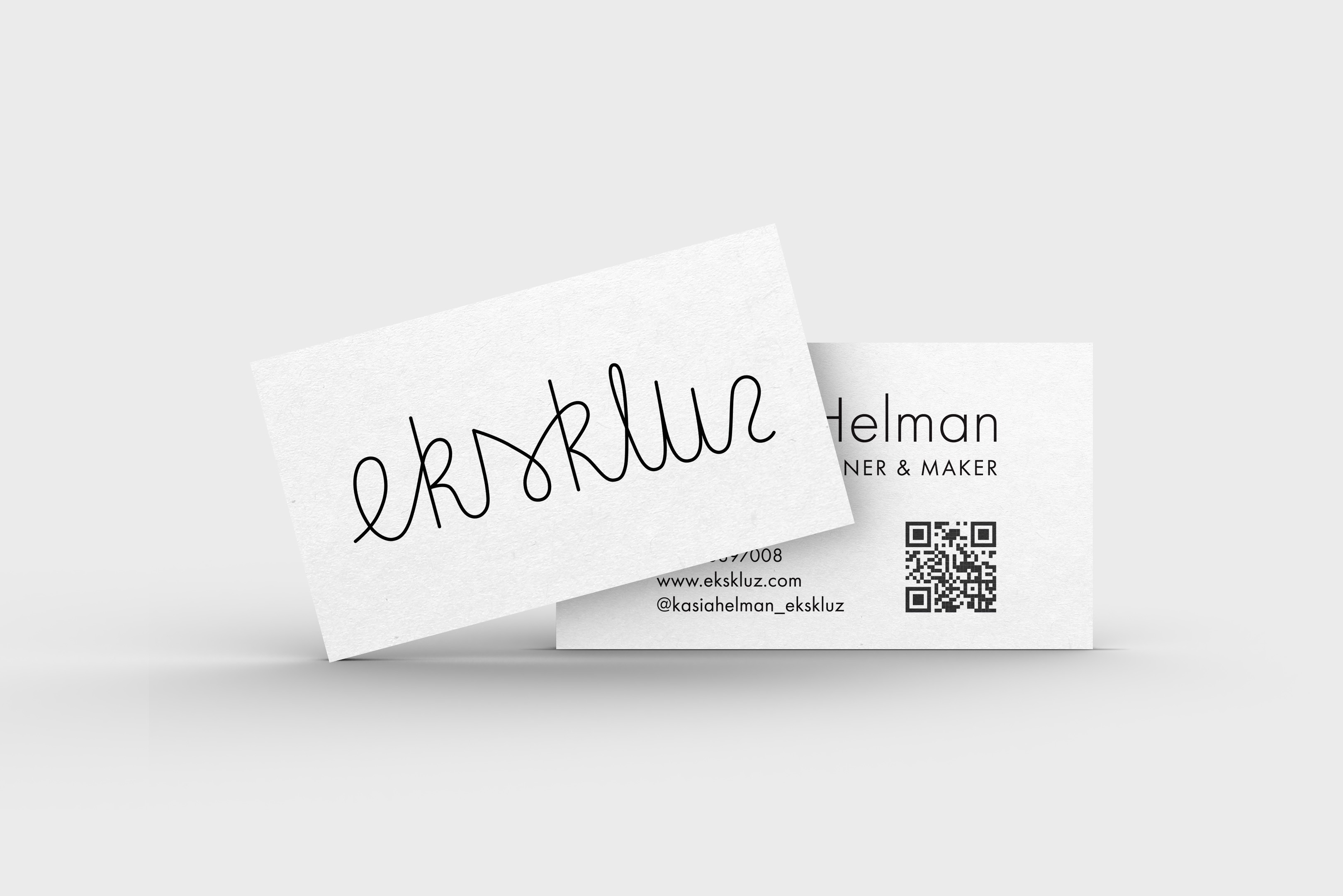 business card mockup for ekskluz