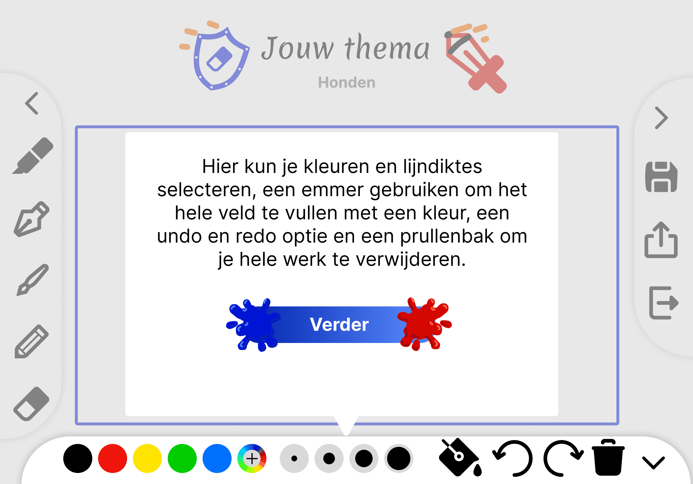 Tutorial for how to draw on the app