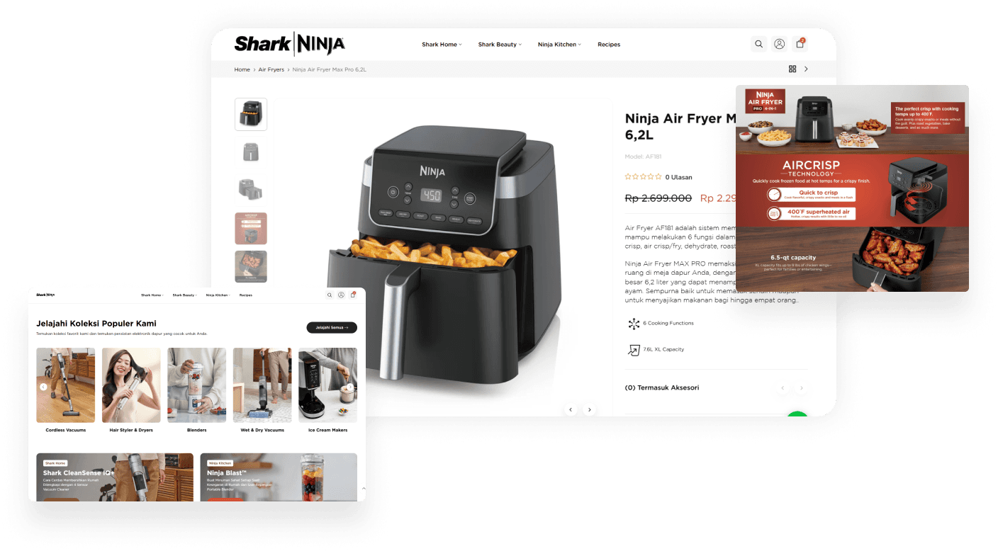Shark Ninja mockup