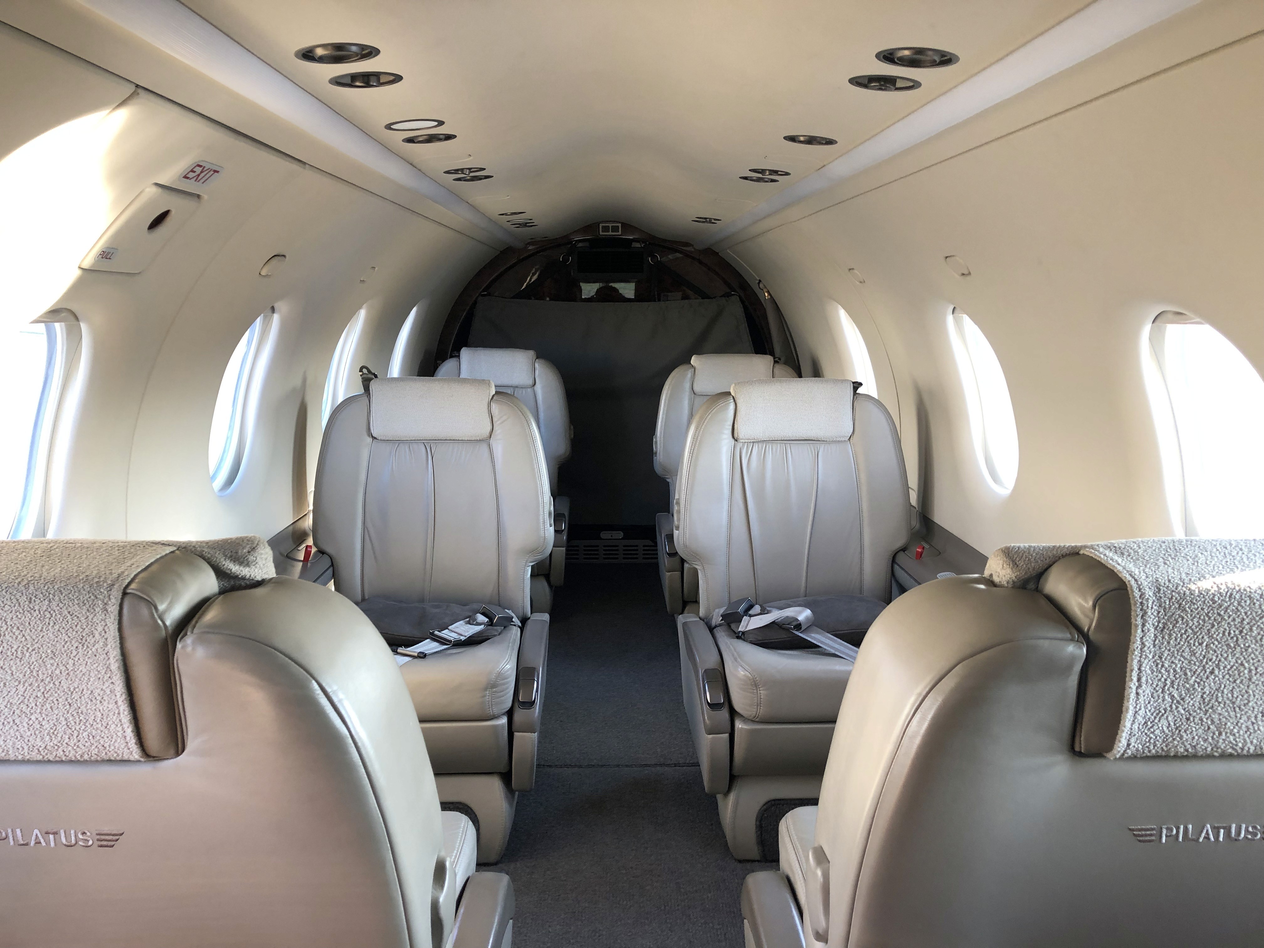 Pilatus PC-12 interior