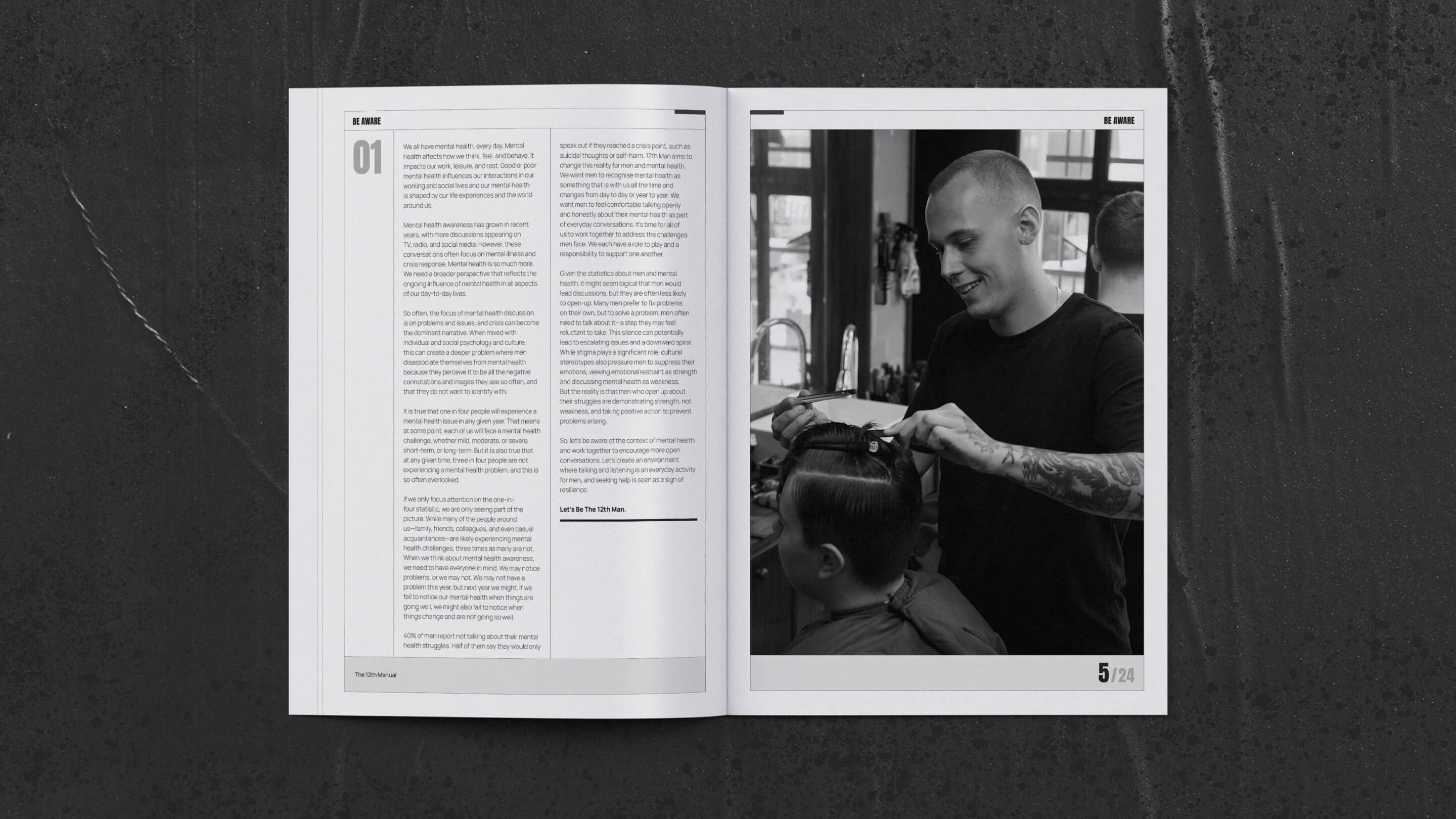 12th Man brochure design UK