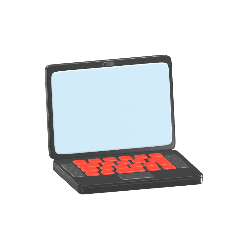 3d laptop modal