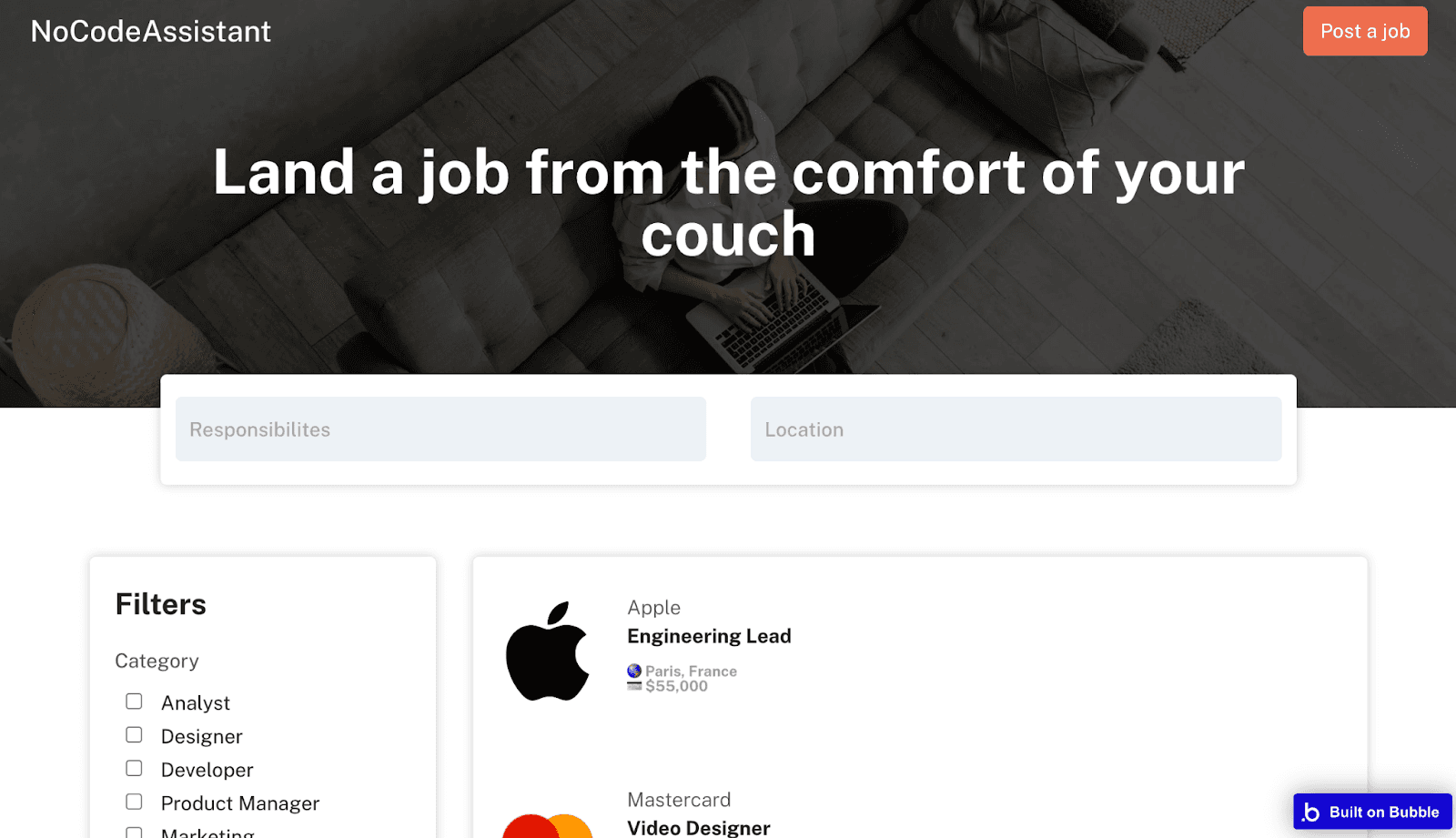 Job Boards Built on Bubble