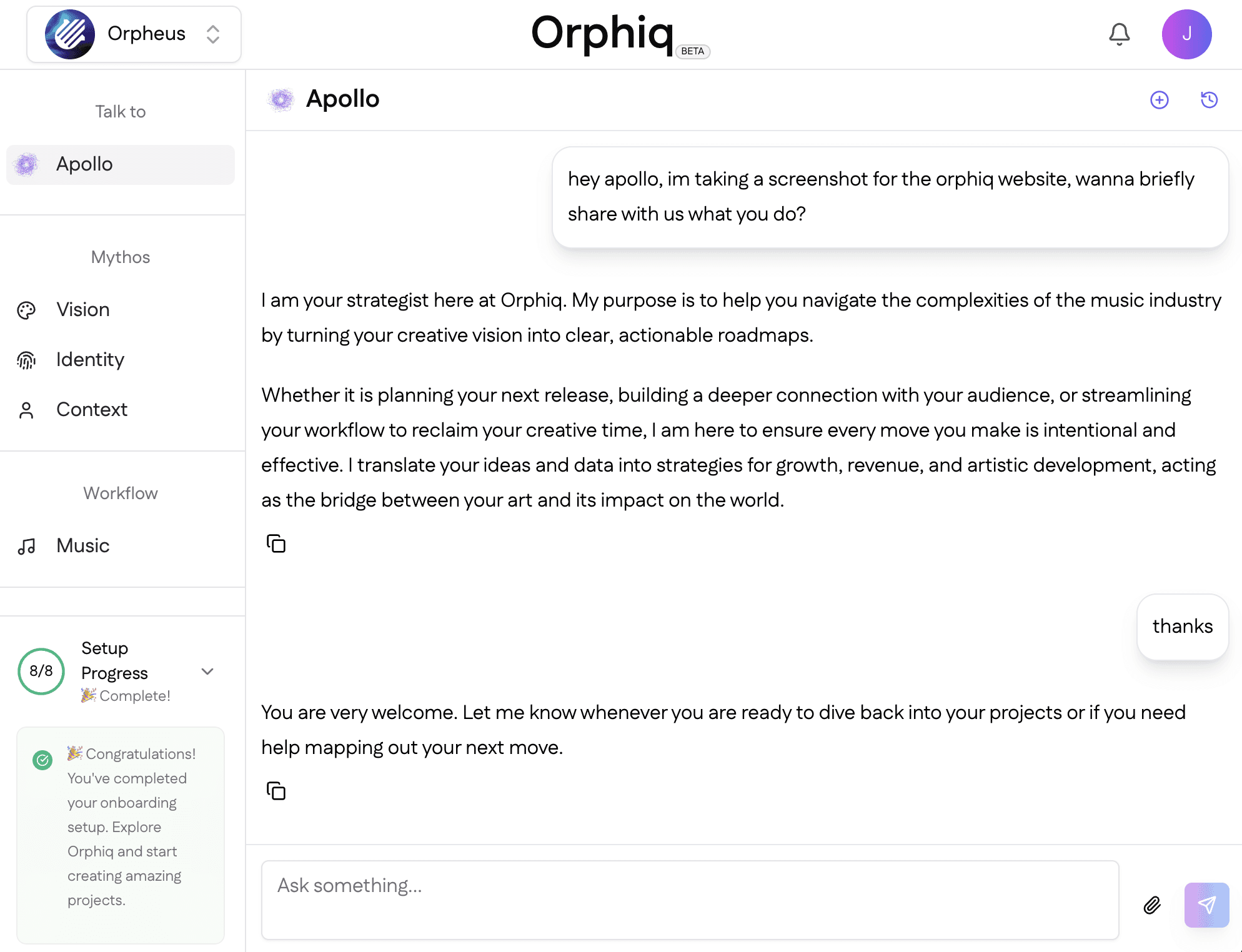 Orphiq Dashboard