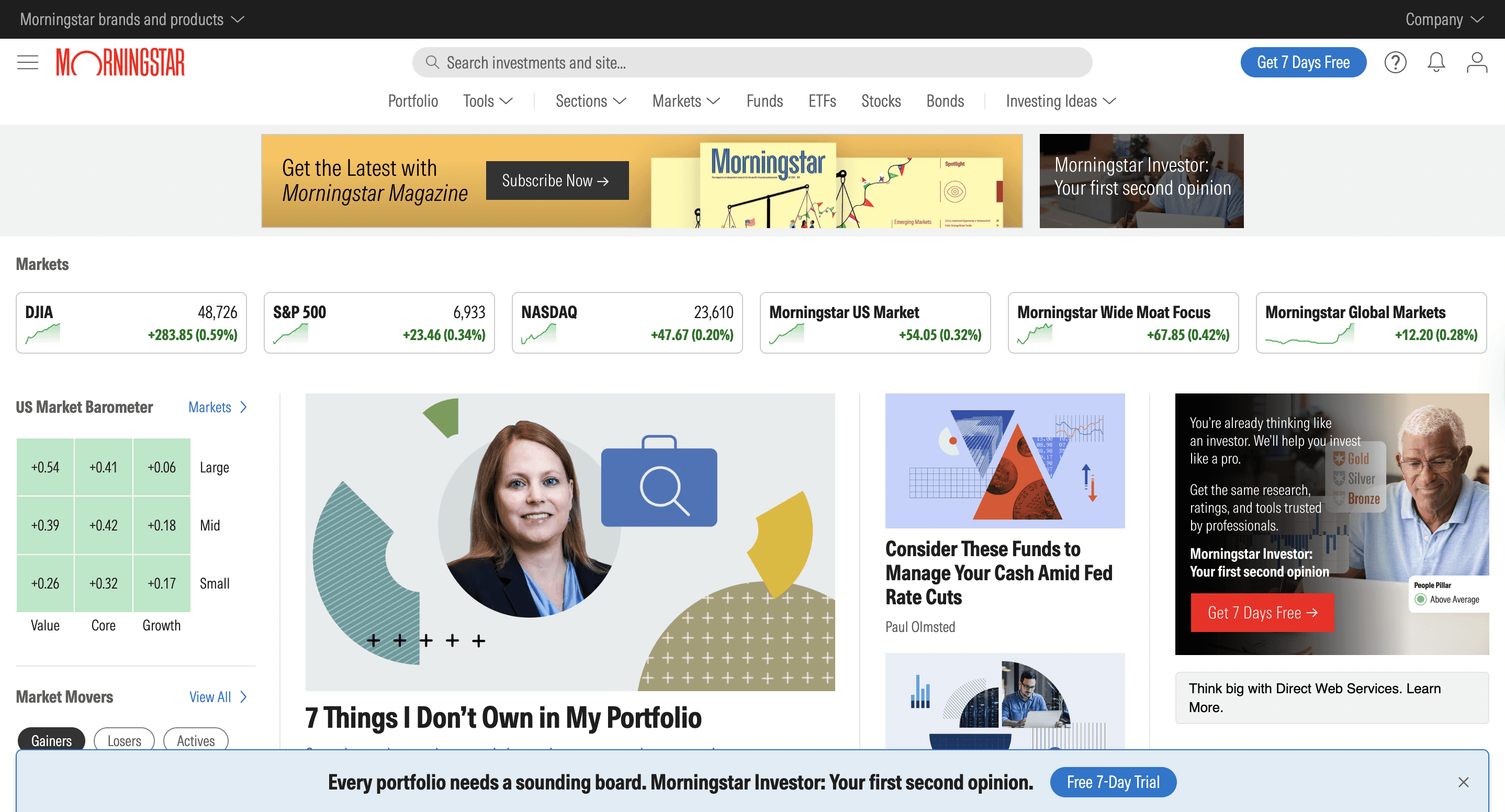  morningstar comparison