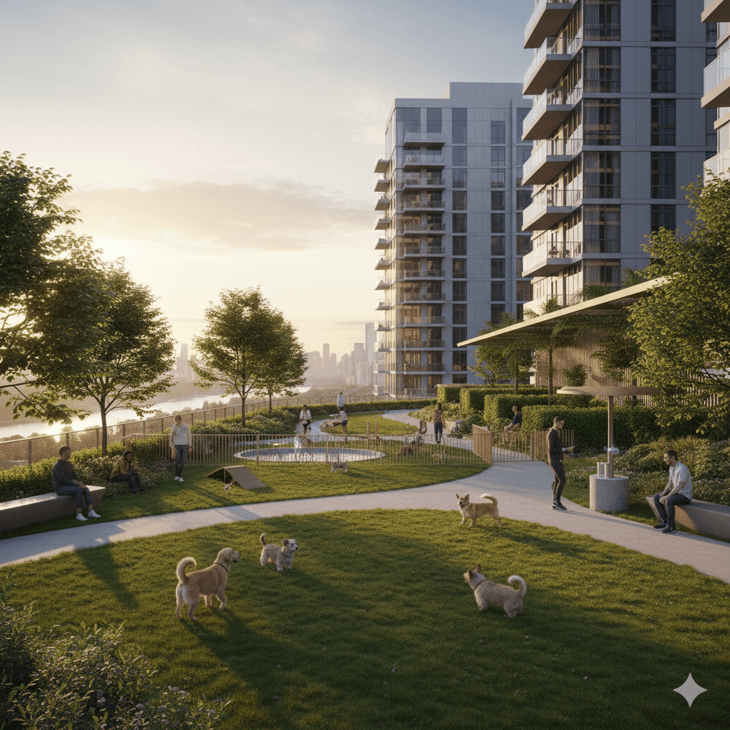 M3M Antalya Hills in sector 79 gurgaon Pet Friendly Park