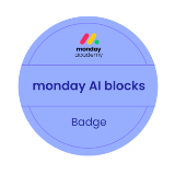 monday.com AI Blocks Badge
