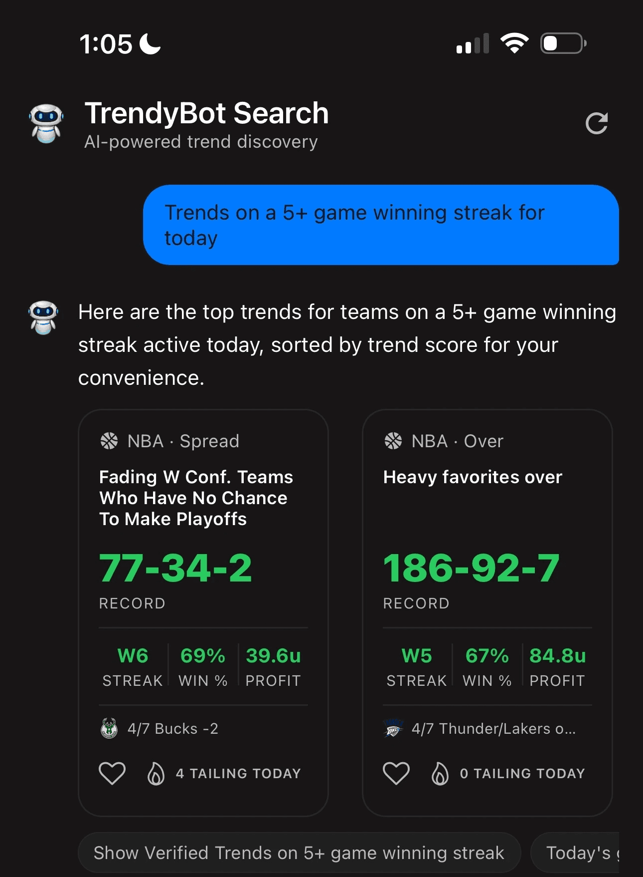 Trendscenter ai search