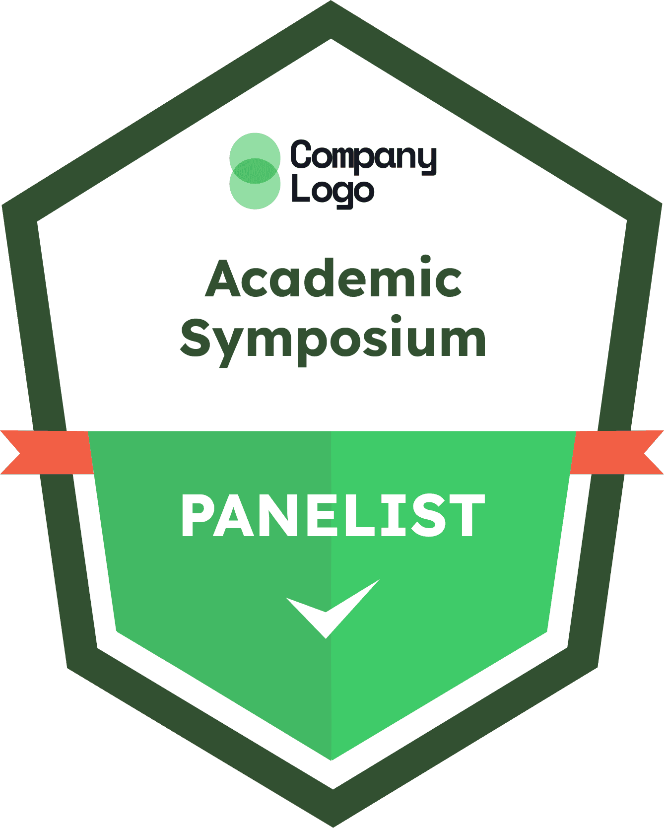 Wauld - Simple and valid green course completion badge template