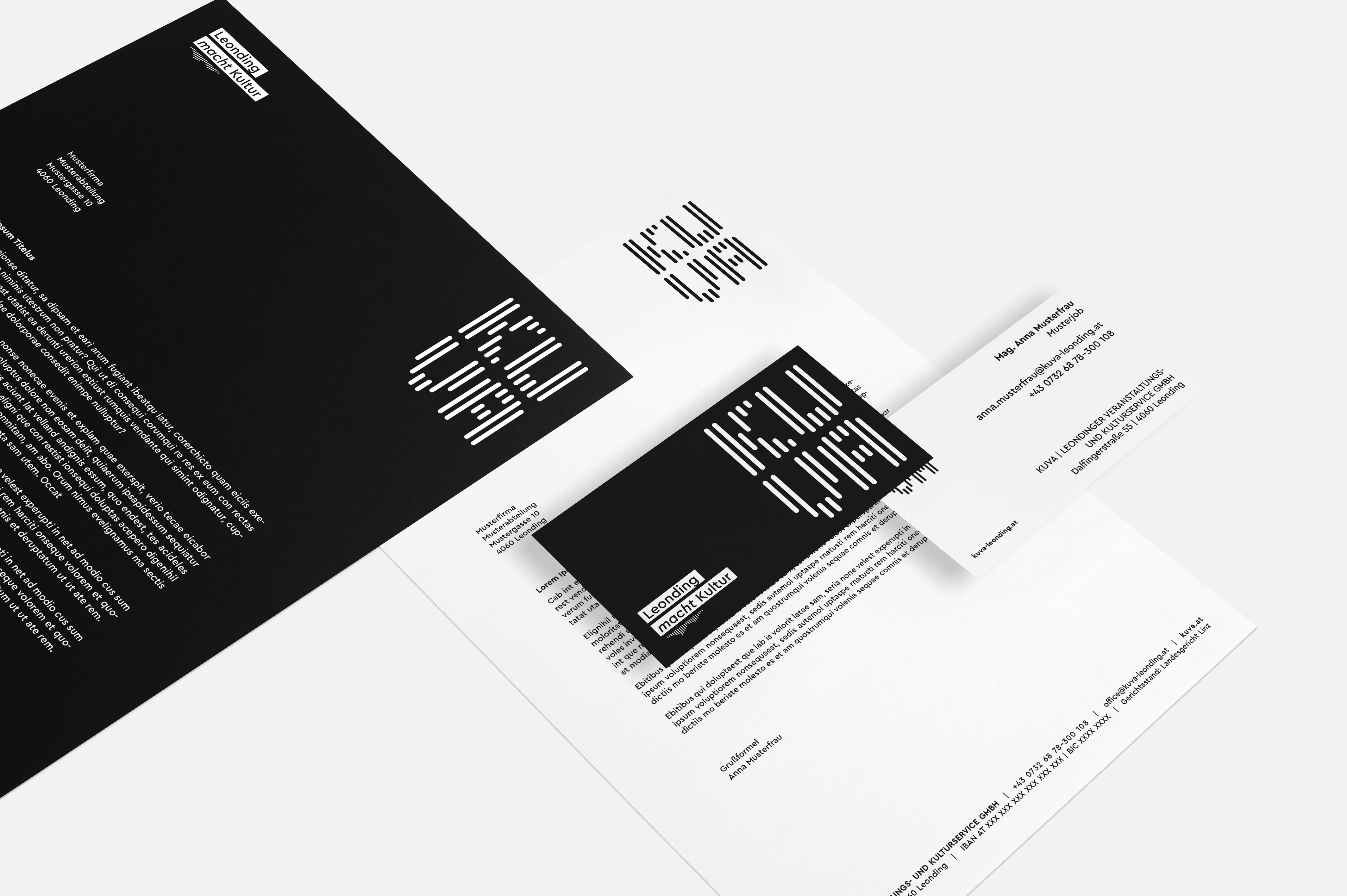 KUVA Briefpapier und Visitenkarten