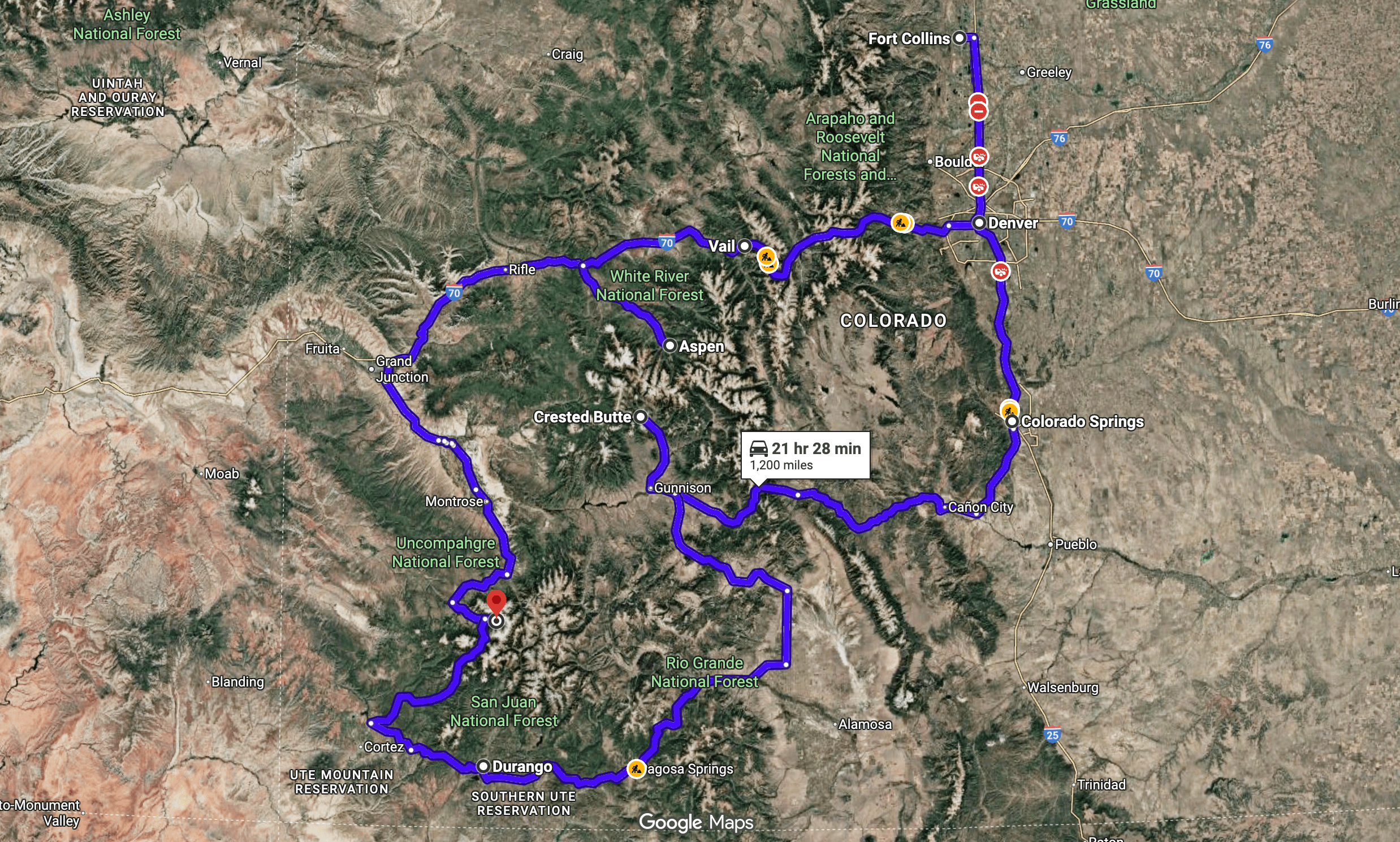 Arete Logistics Fine Art Shipping Route In Colorado