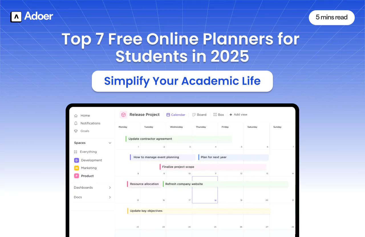 online planner free for students