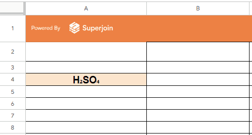 Insert the Unicode into Google Sheets