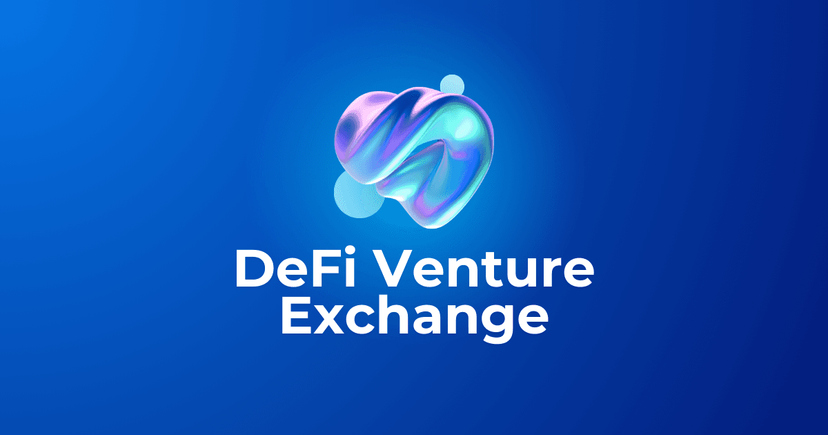 defi ventures exchange hero image for pitch deck