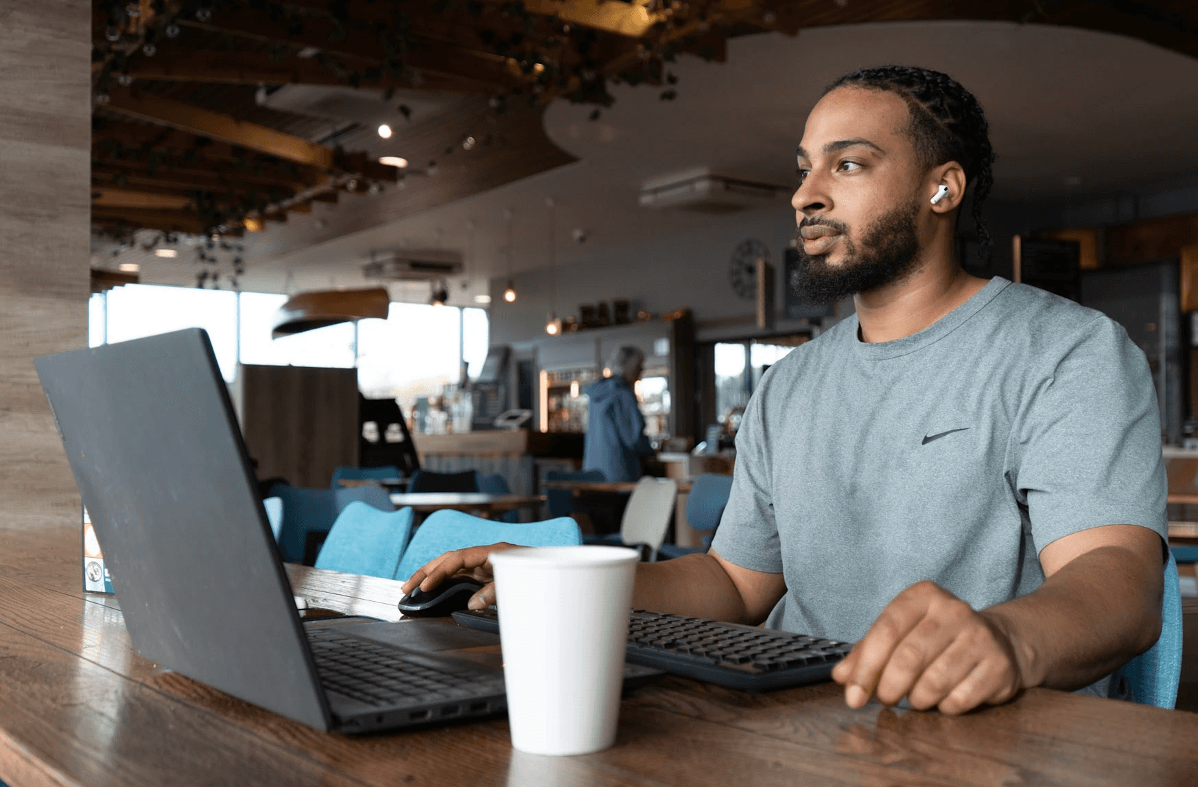 Woman with color palette