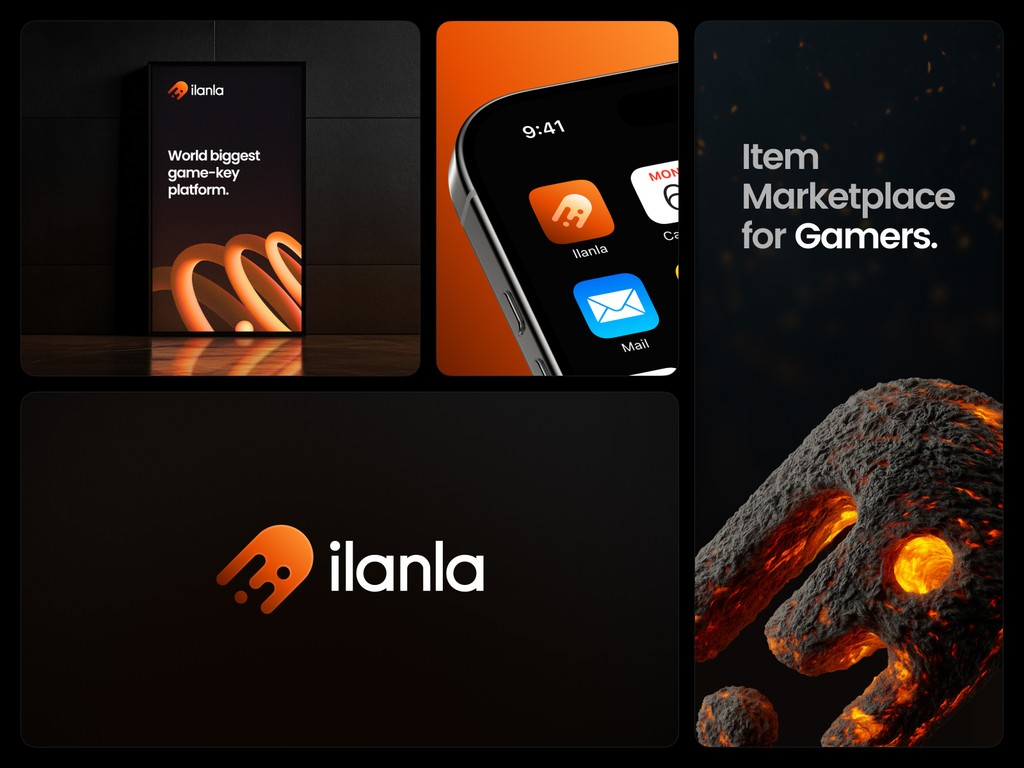 İlanla gaming marketplace branding and logo design