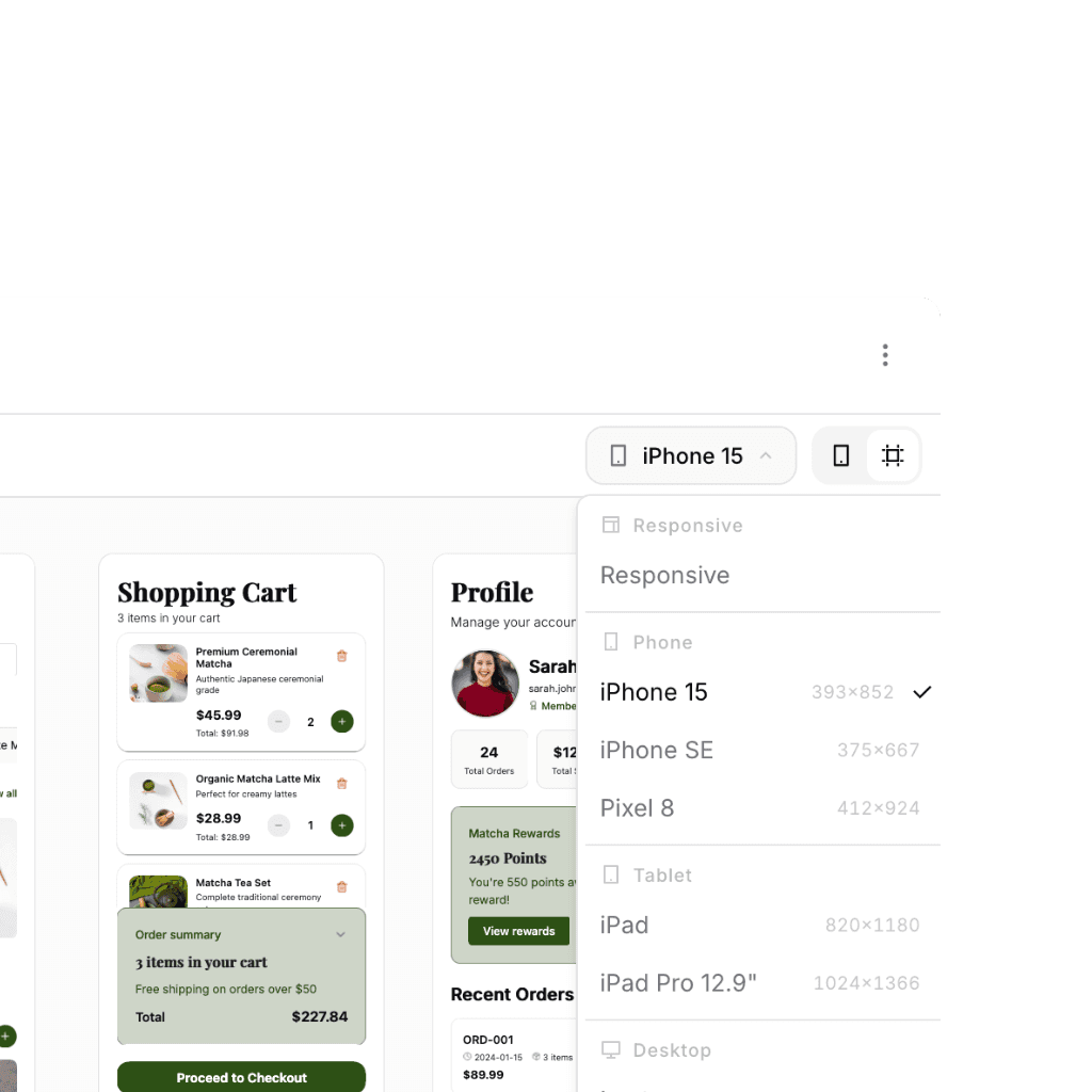 Code editor interface with a file explorer sidebar showing project folders and config files, displaying JSX code from index.tsx with VStack, Heading, Text, and Input components.