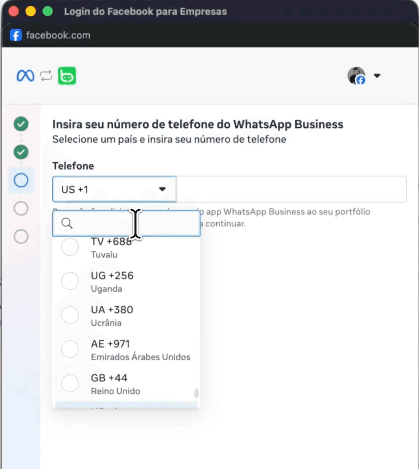 Configure Business Details
