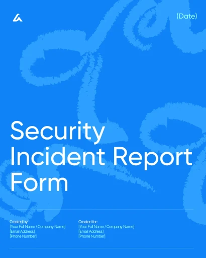 Security Incident Report Form