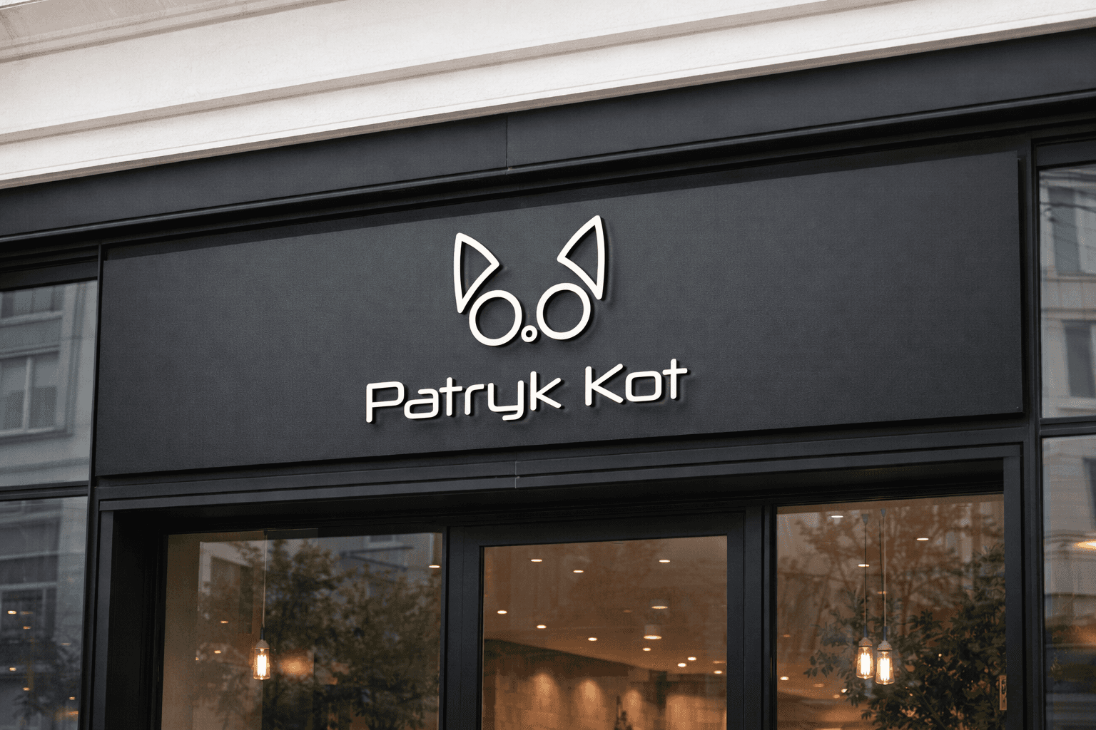 Logo Patryk Kot – szyld studia personalnego