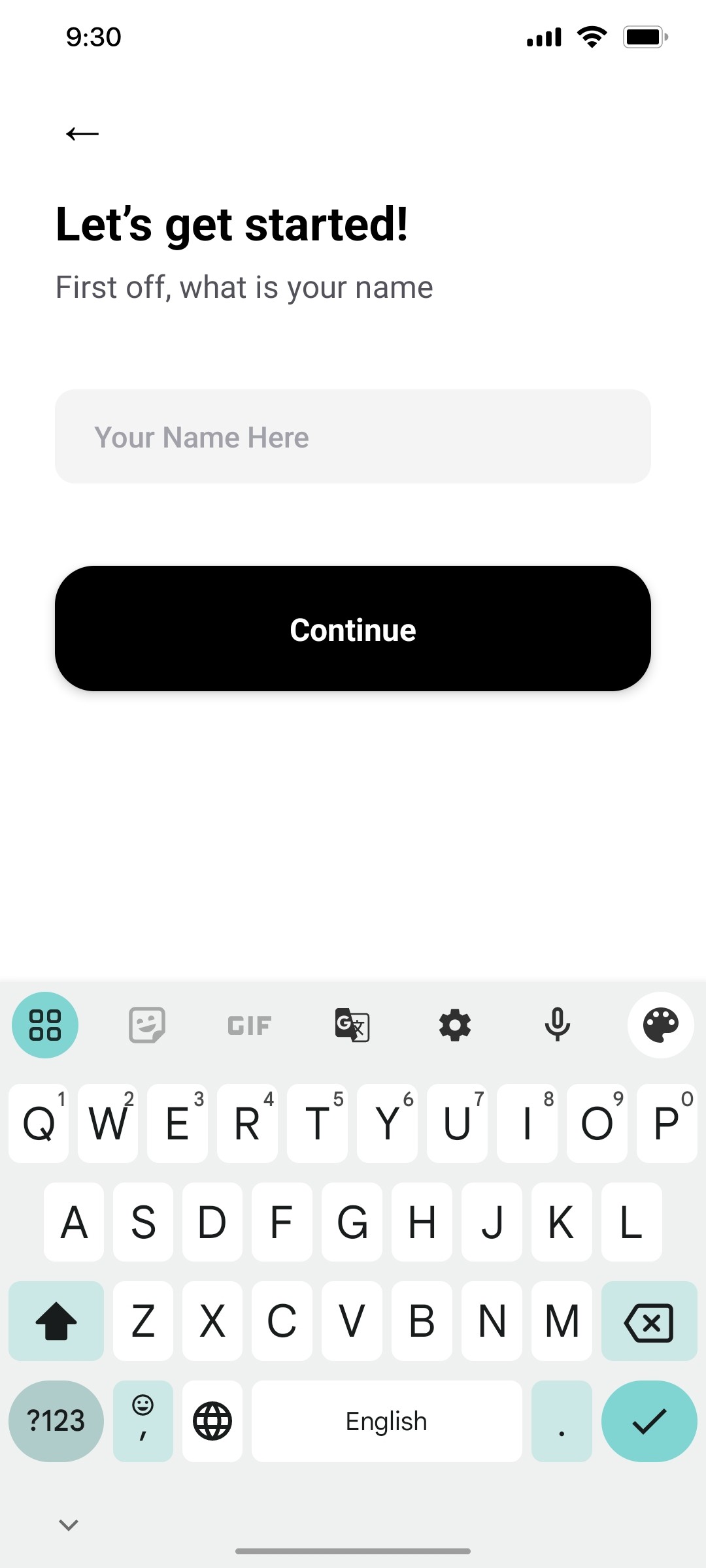 Popl Continue Screen