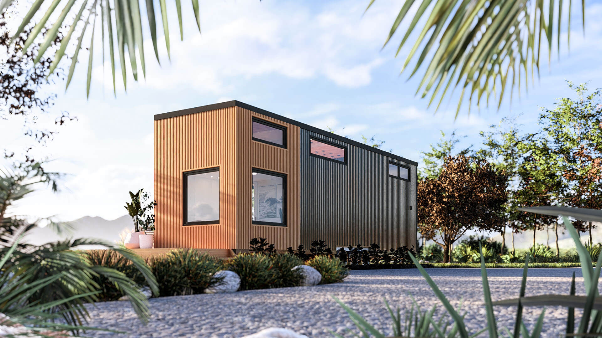 Black Box three bedroom tiny home exterior