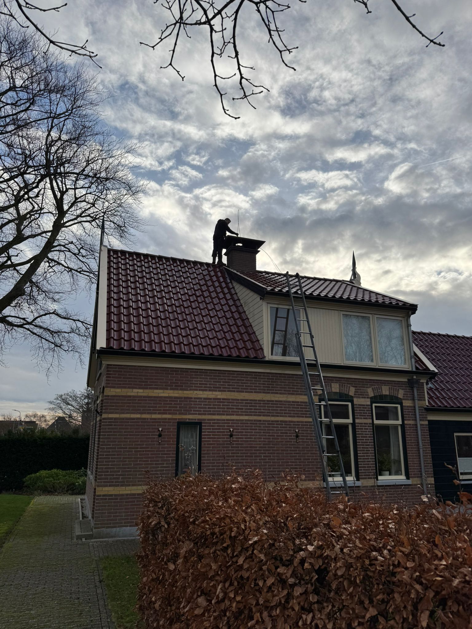 schoorsteenveger camera inspectie