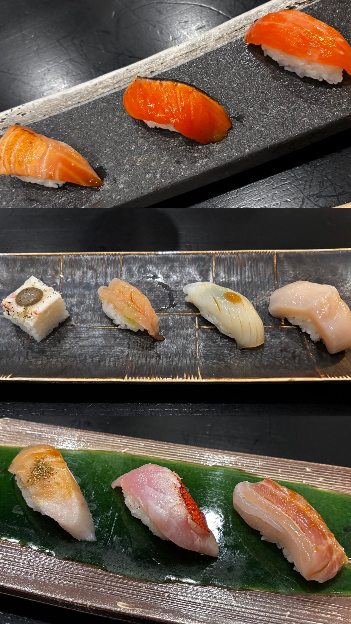 Group of friends smiling on a lively city street at night