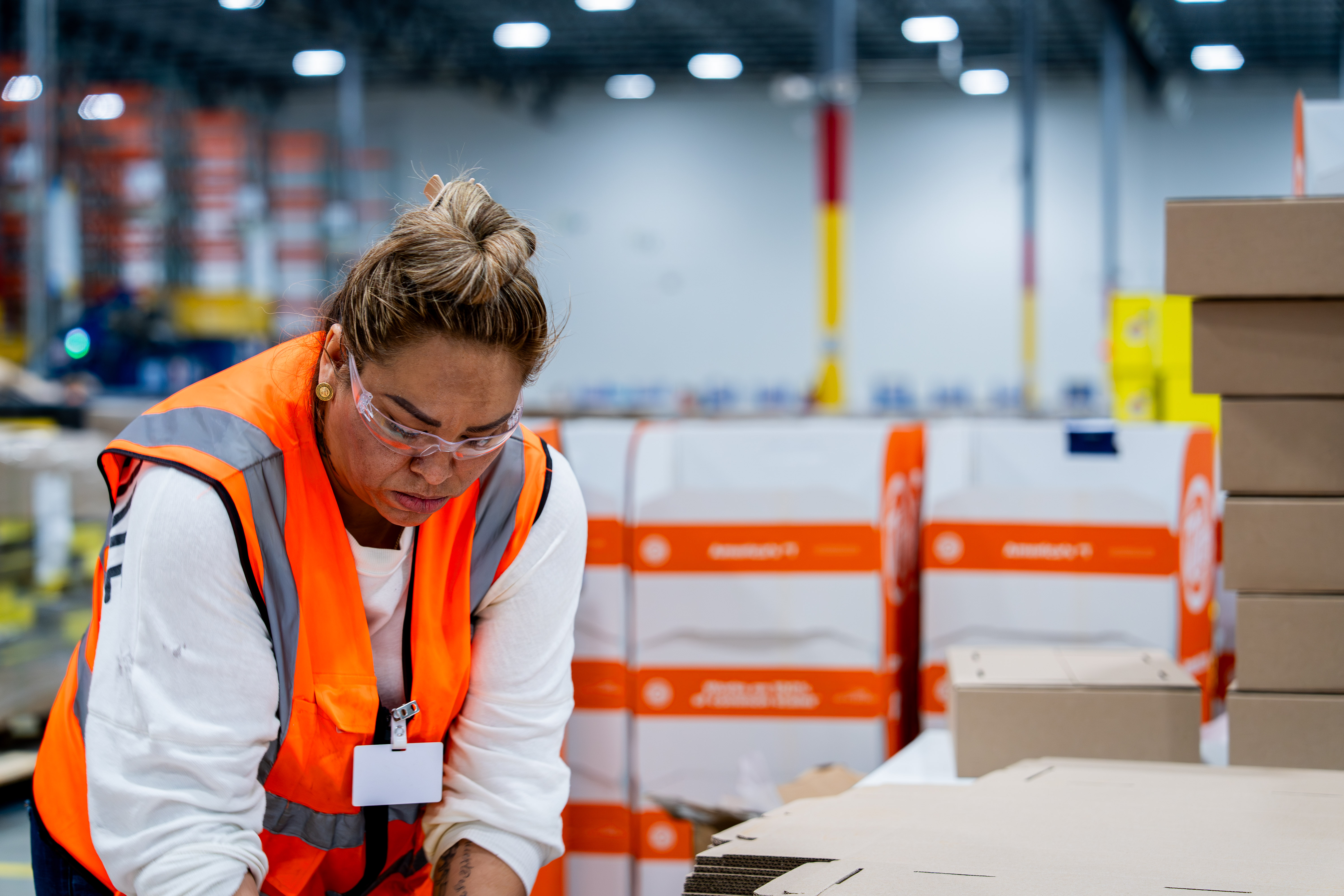 Summit staff working in the warehouse